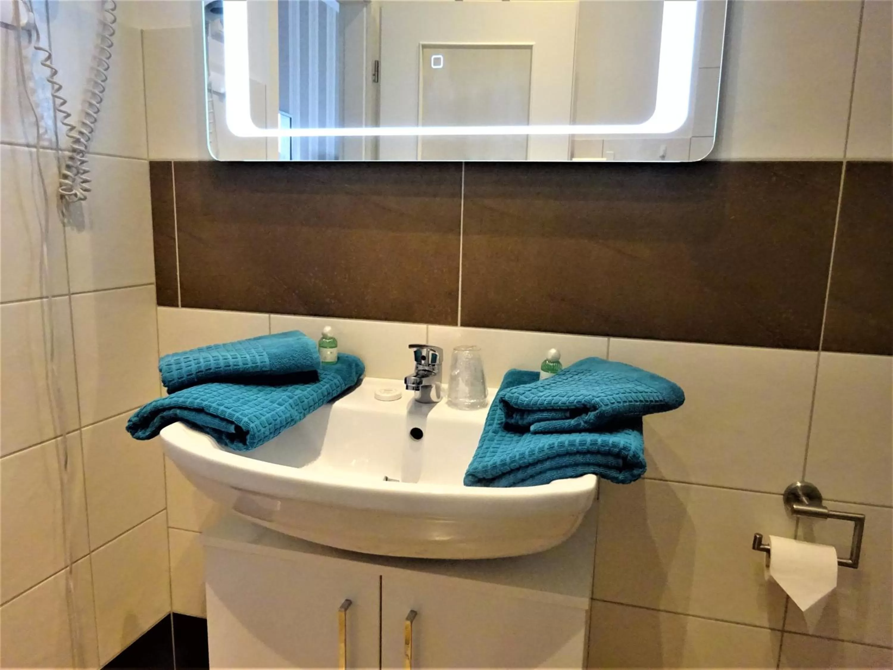 Bathroom in Pension Zur Fährbrücke