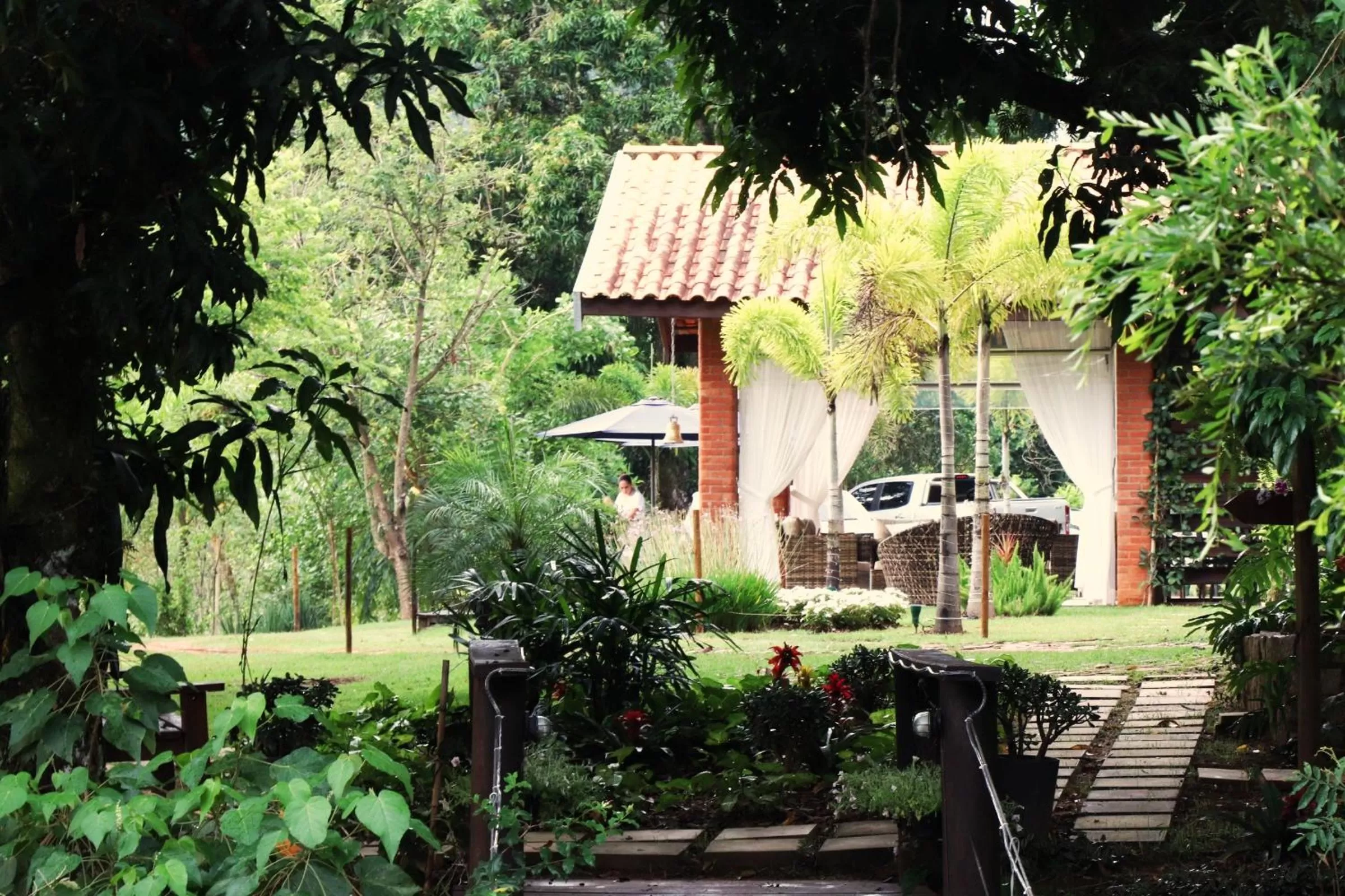 Patio, Garden in Pousada Santa Thereza