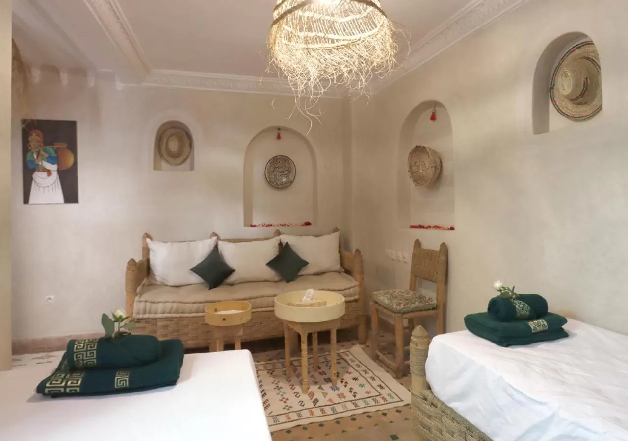 Bed in Riad Venezia