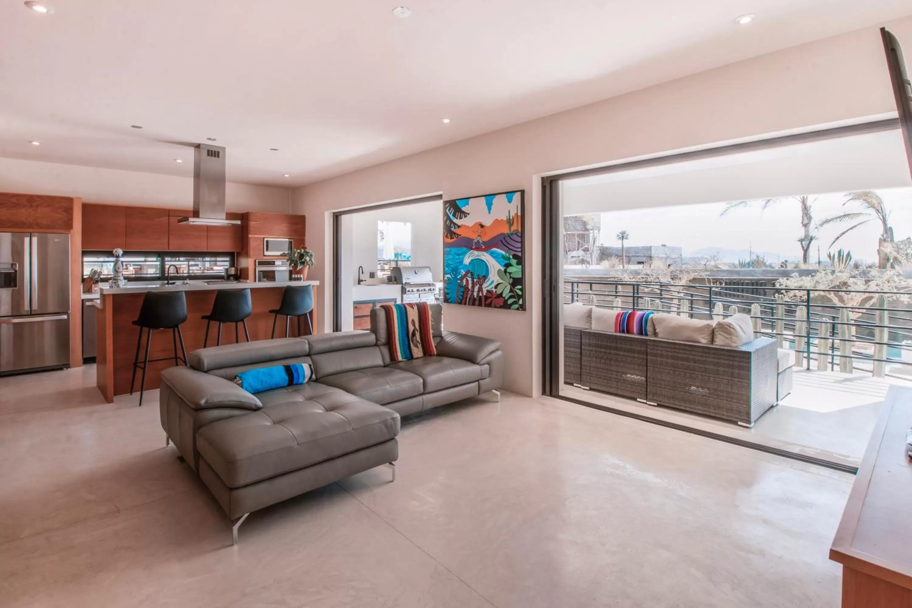 Living room in Cerritos Surf Residences