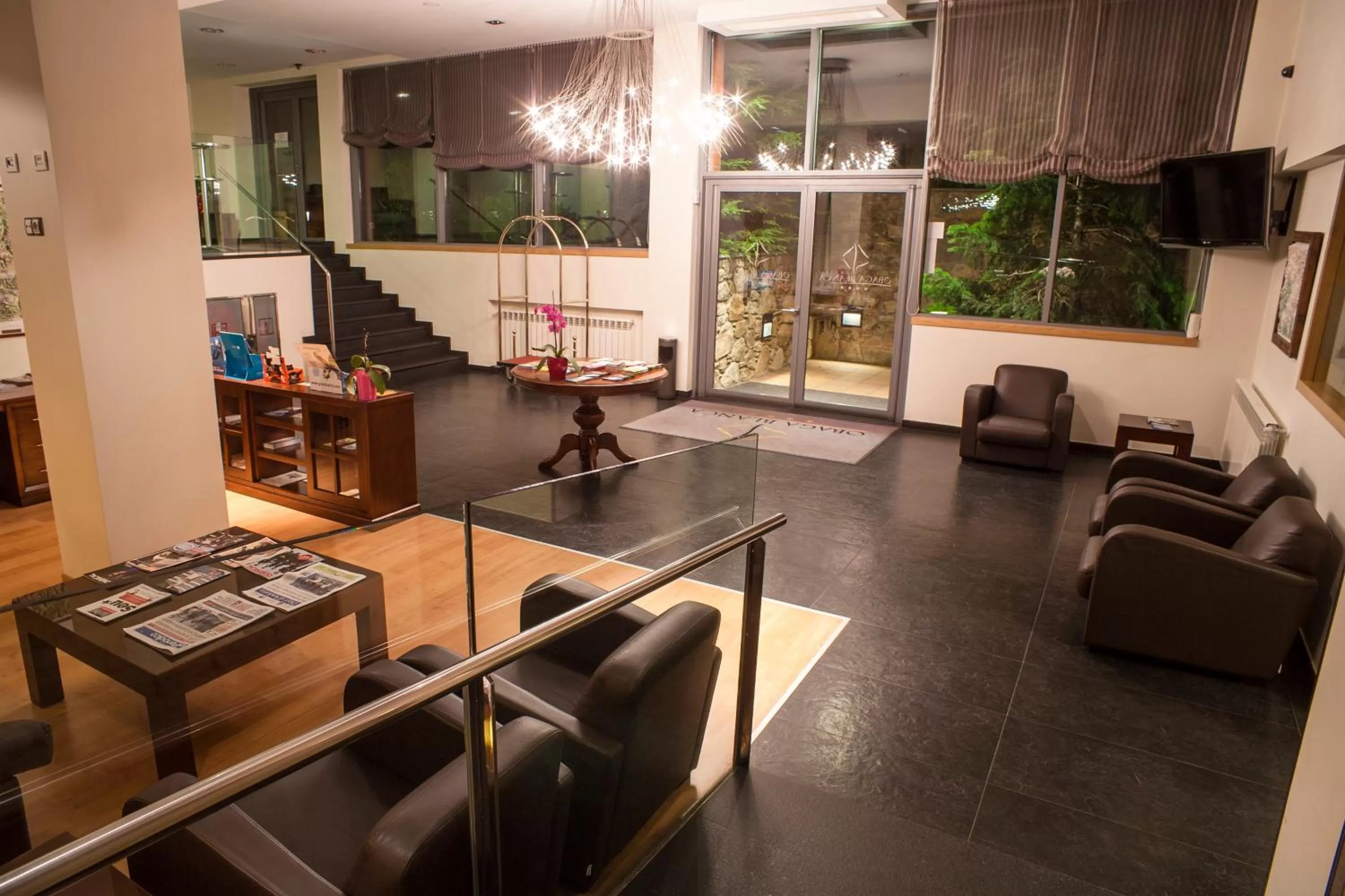 Lobby or reception in Obaga Blanca & Spa