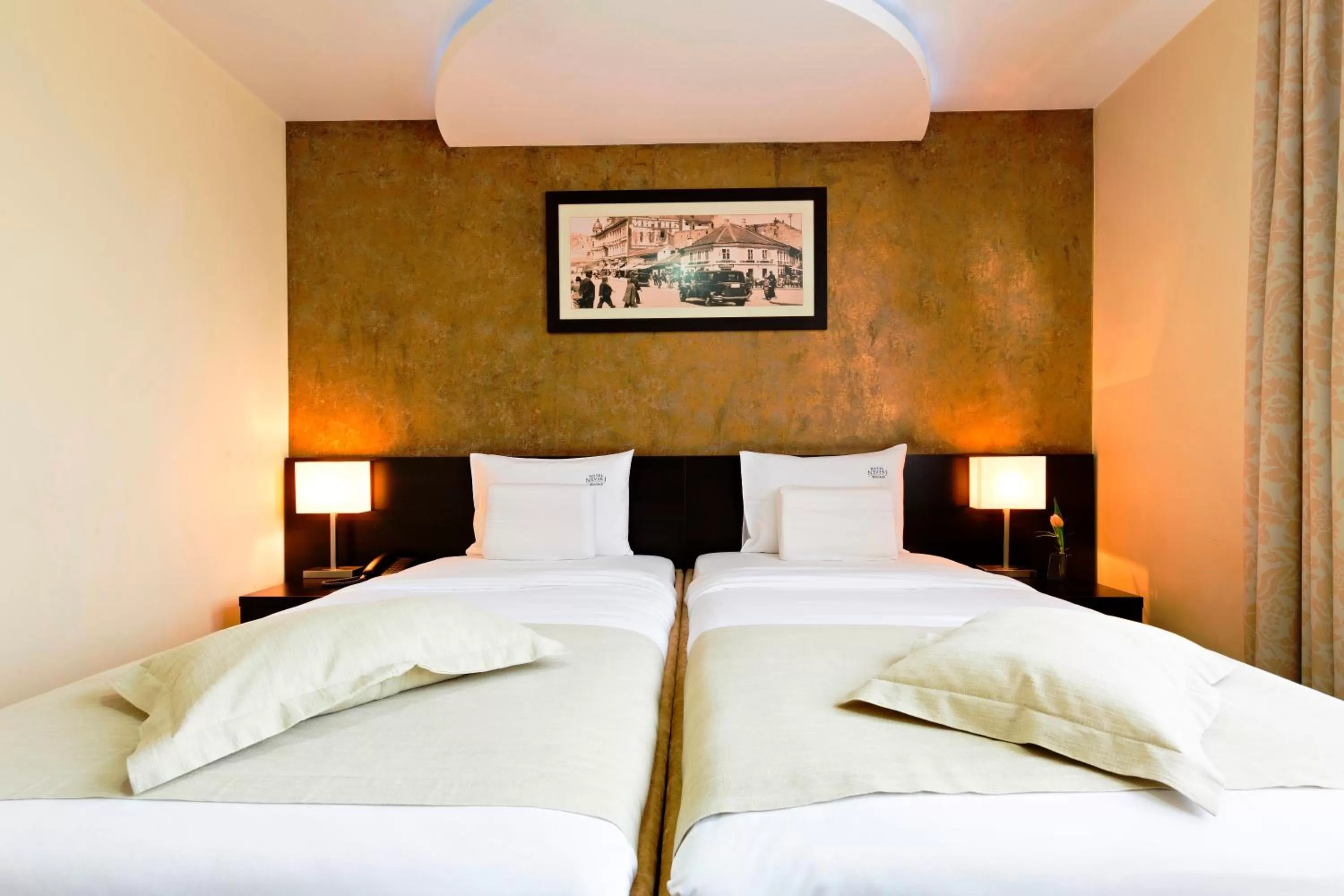 Bed in Garni Hotel Nevski