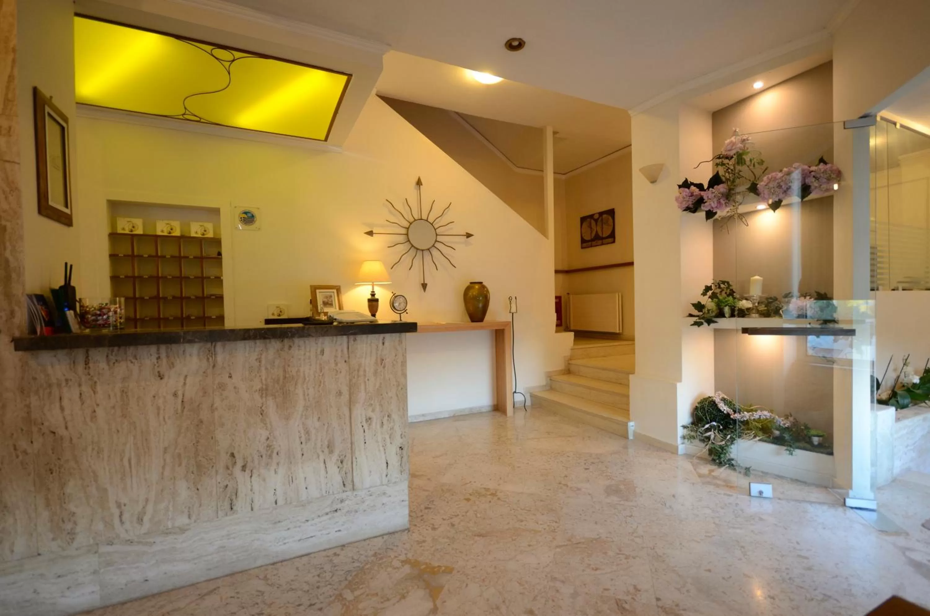 Communal lounge/ TV room in Messini Hotel