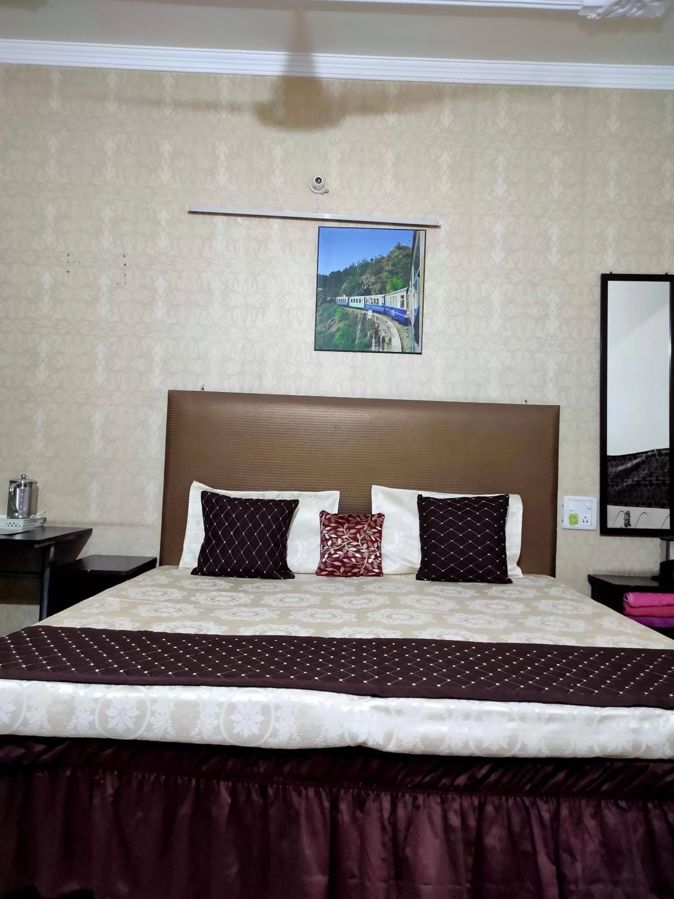 Bedroom, Bed in New Chandigarh Holiday Home