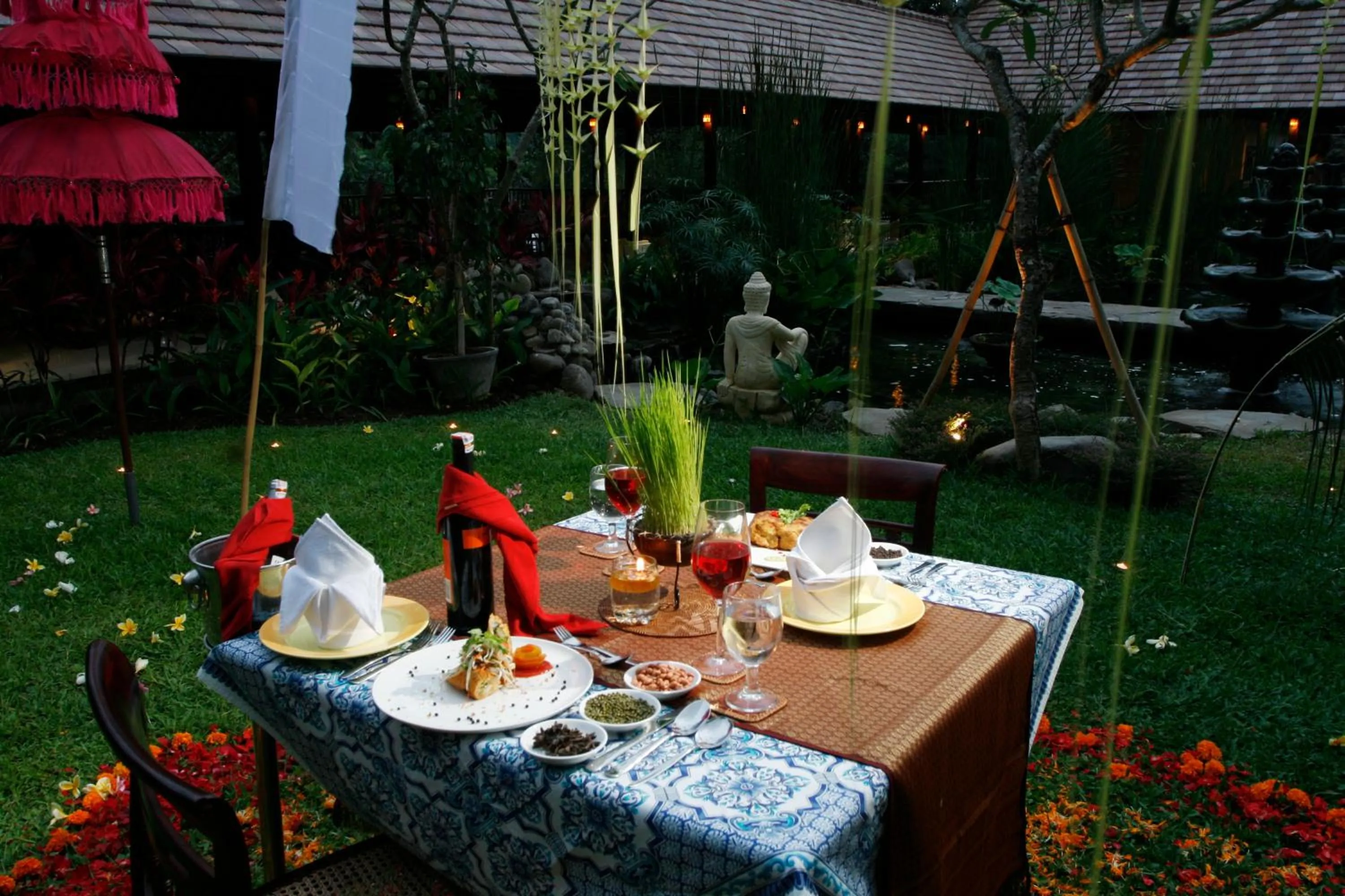 Dining area in BeingSattvaa Luxury Ubud