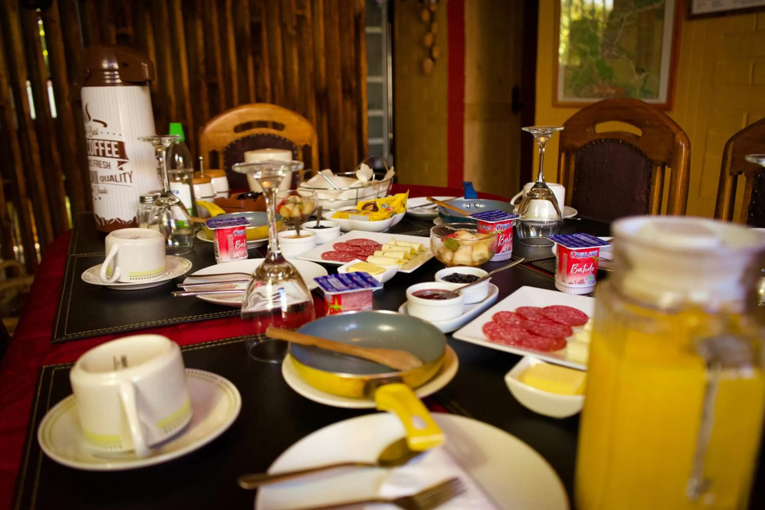 Continental breakfast in Casa Roble Añejo Bed & Breakfast