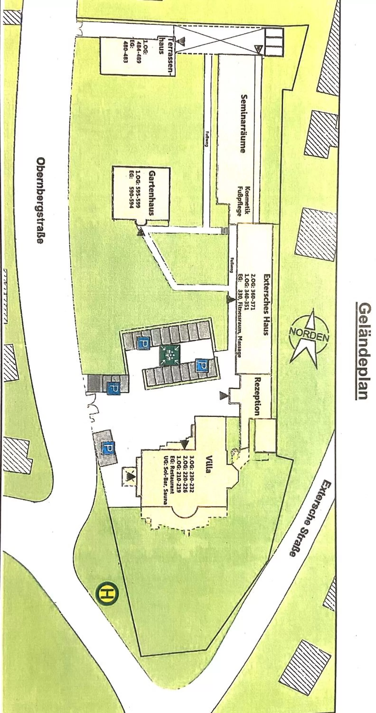 Floor Plan in Hotel Villa Dürkopp