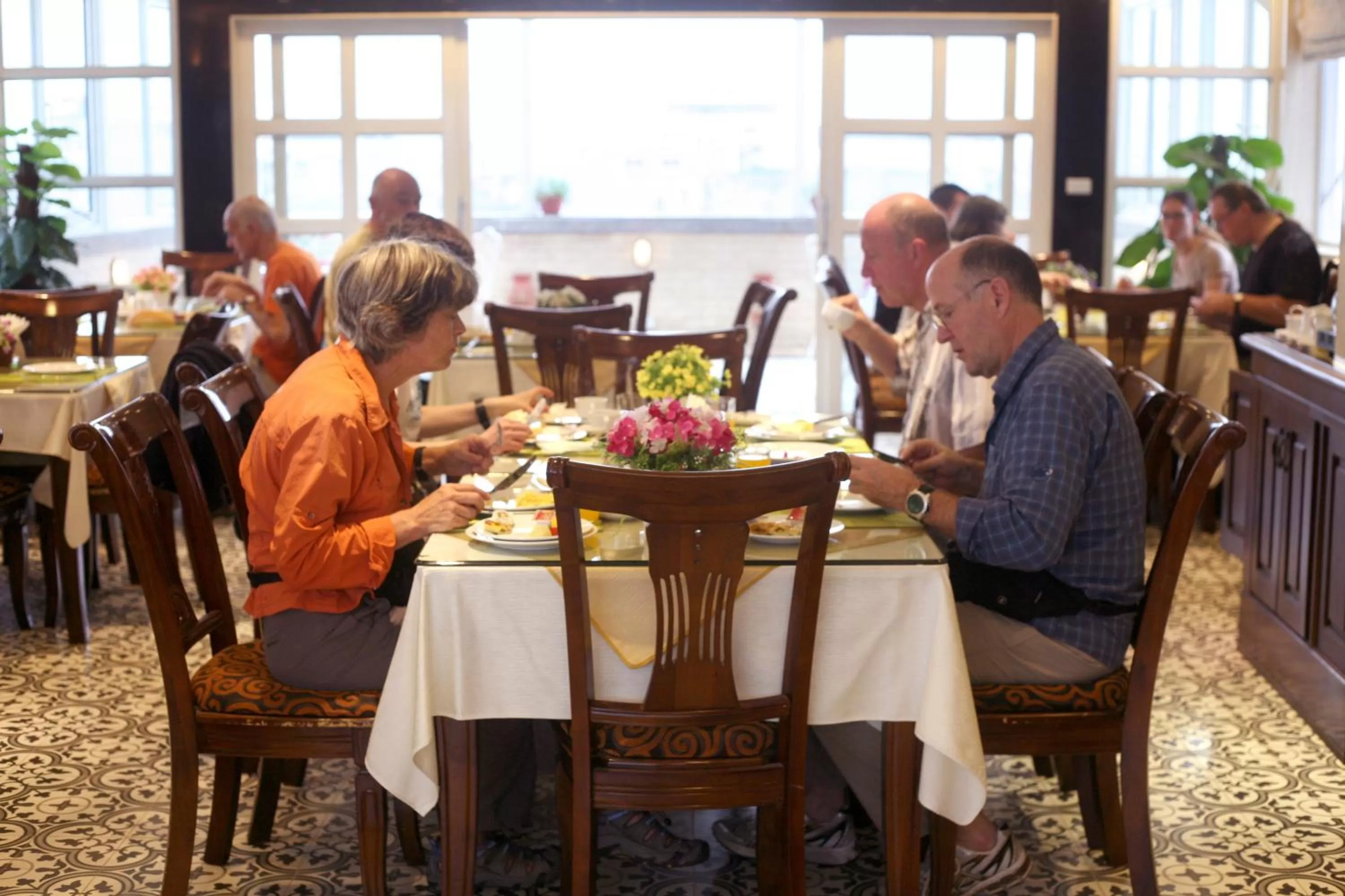 group of guests in Hanoi Emotion Hotel