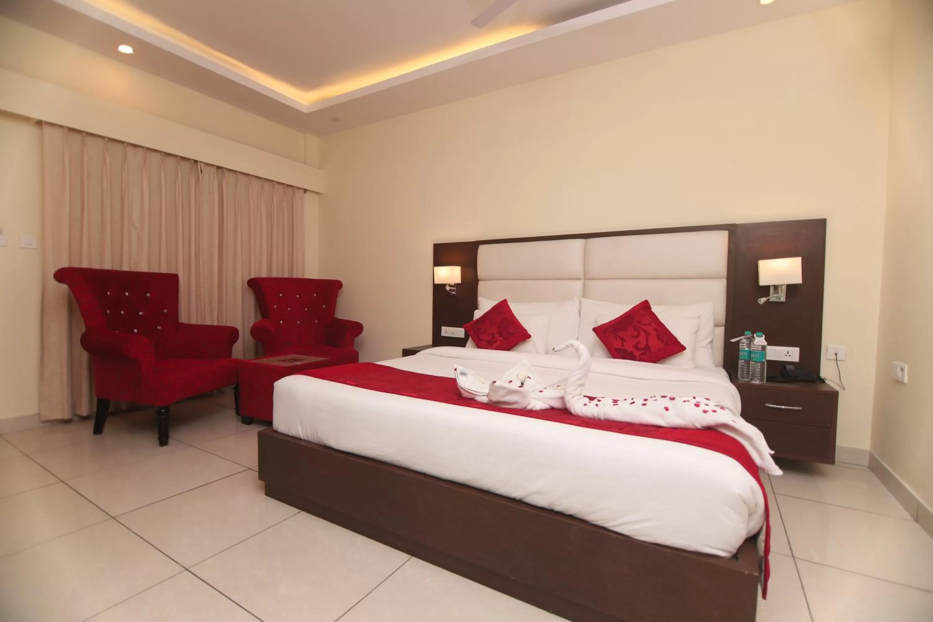 Bedroom, Bed in Indira Nikunj Rubystone Exotic