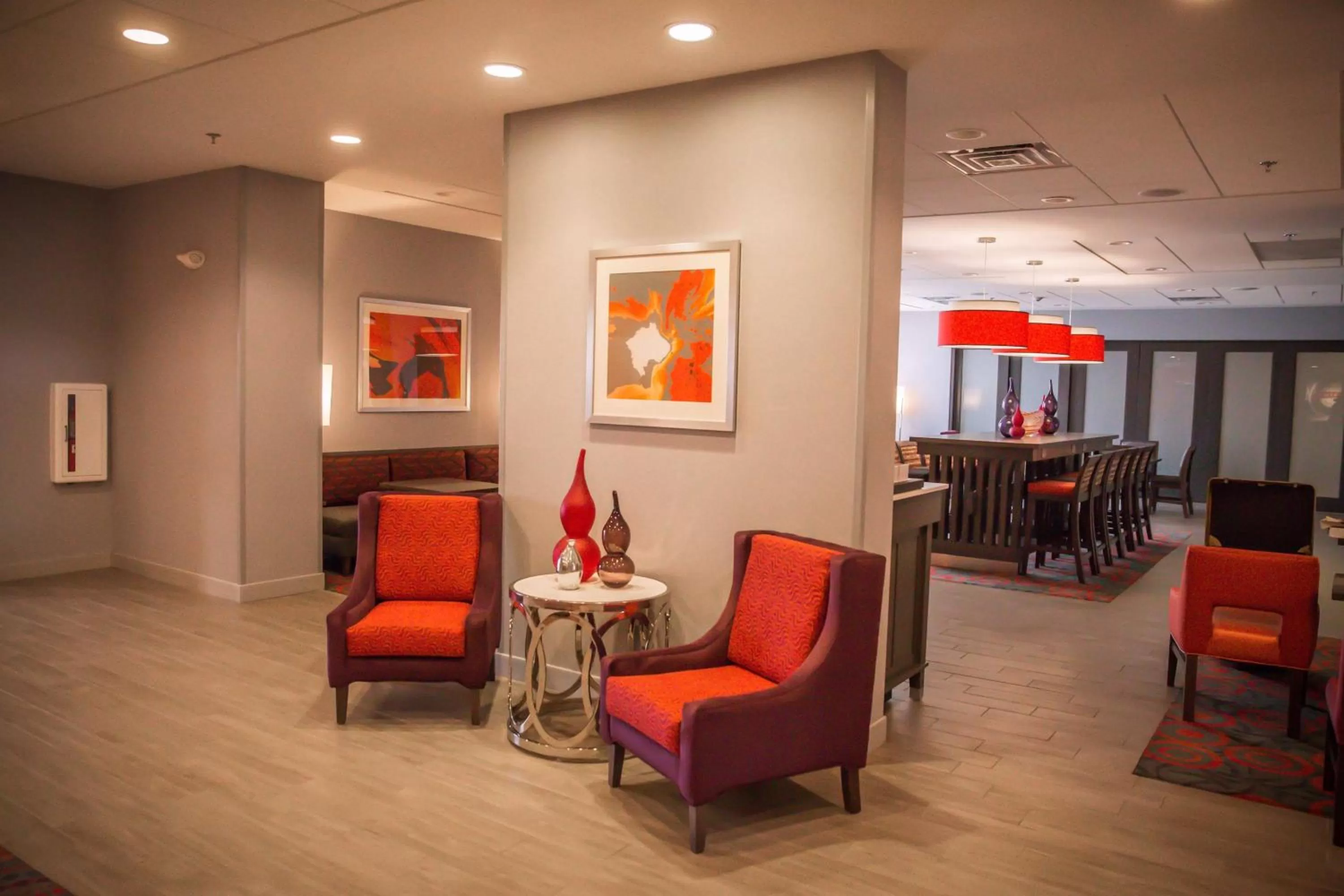 Lobby or reception in Hampton Inn-Pontiac