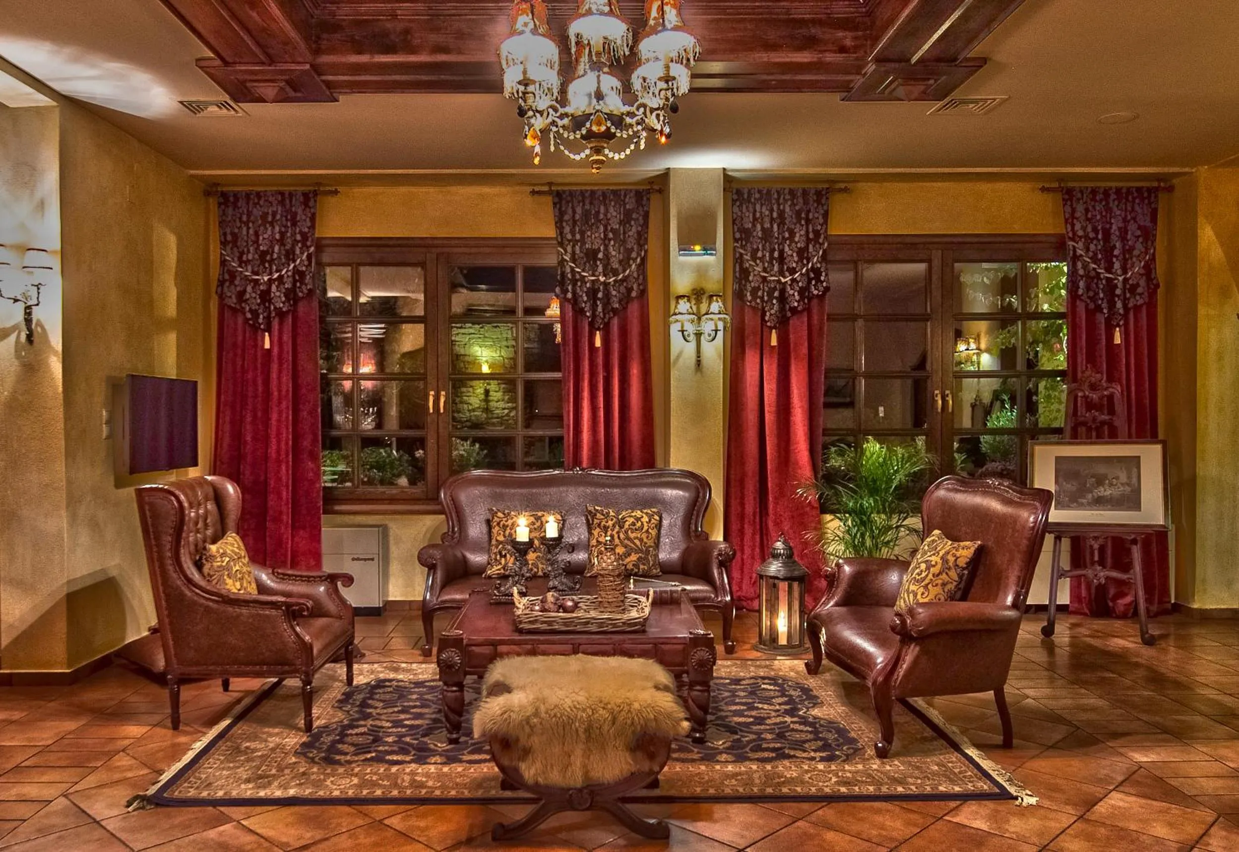 Lobby or reception in Hotel Doupiani House