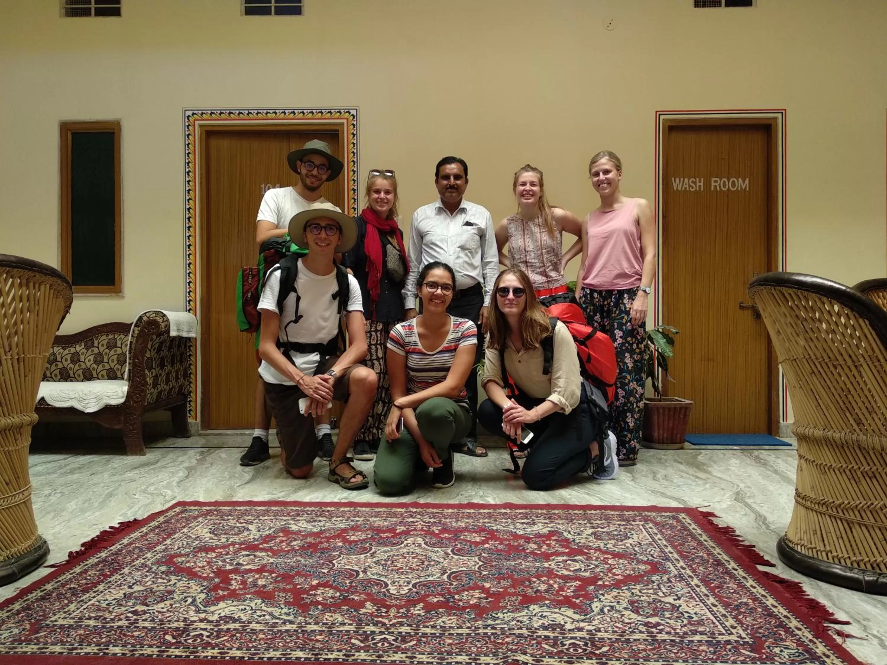 group of guests in Hotel Tiger Haveli