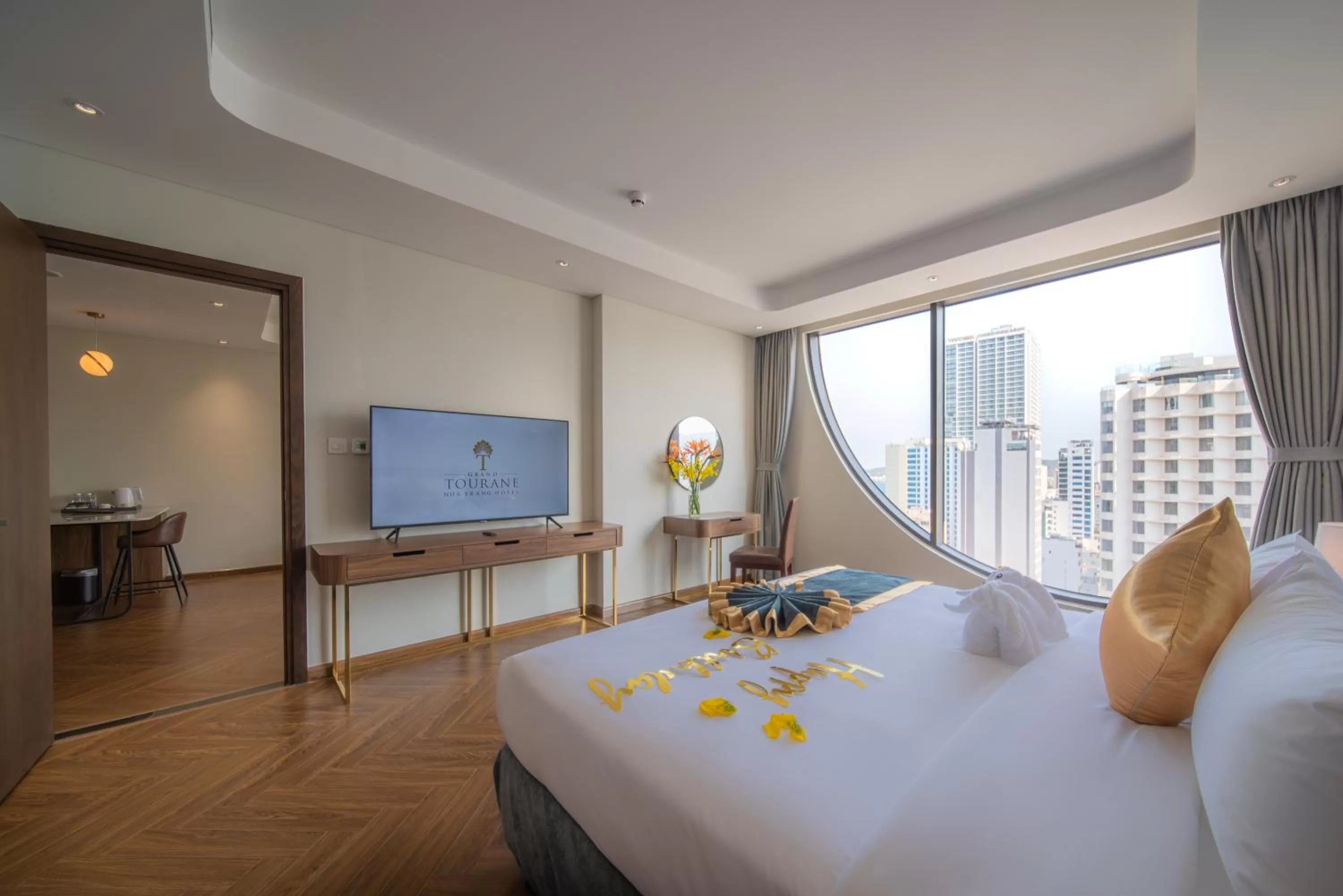Bed in Grand Tourane Nha Trang Hotel