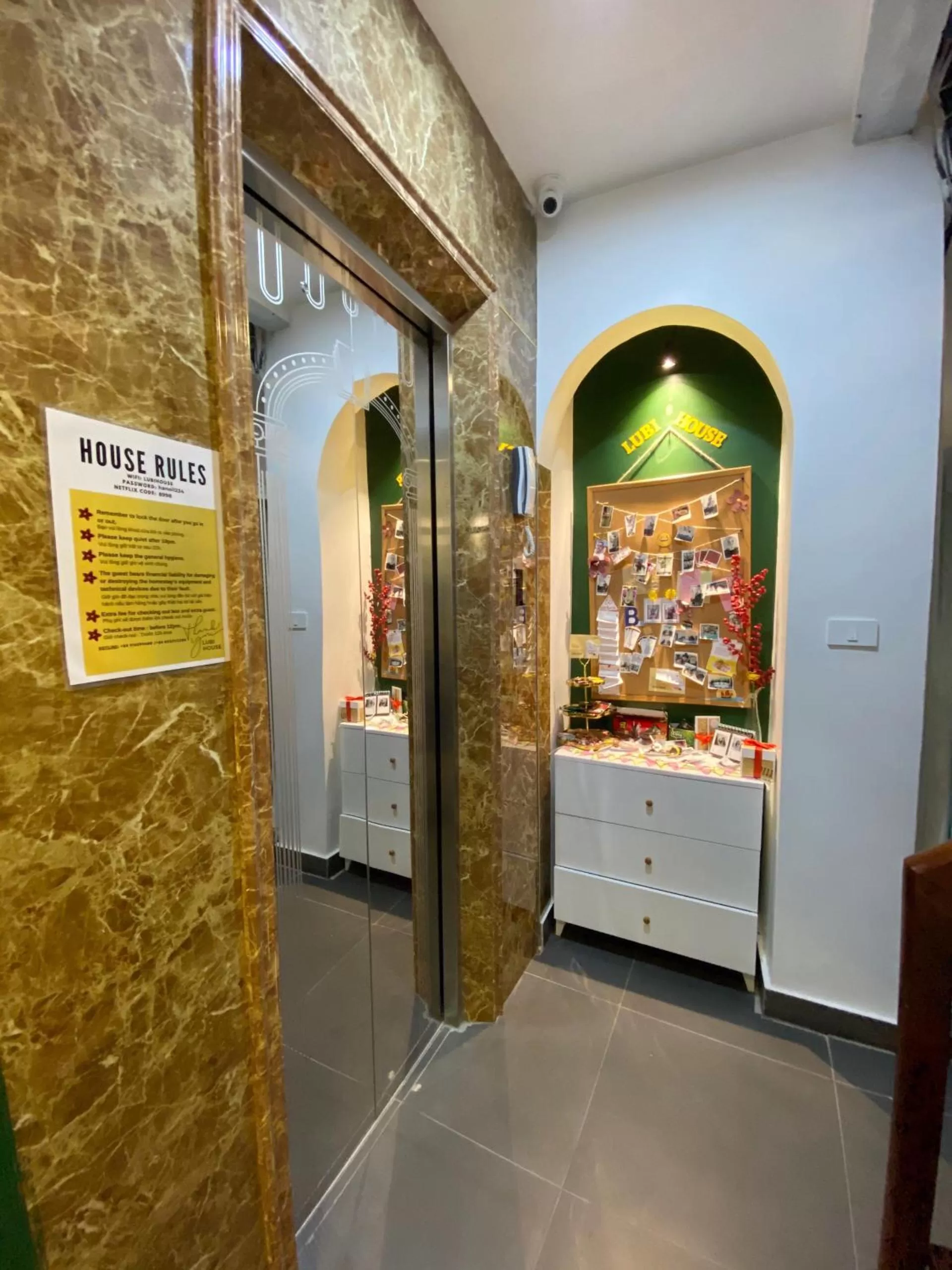 elevator in Lubi House Homestay