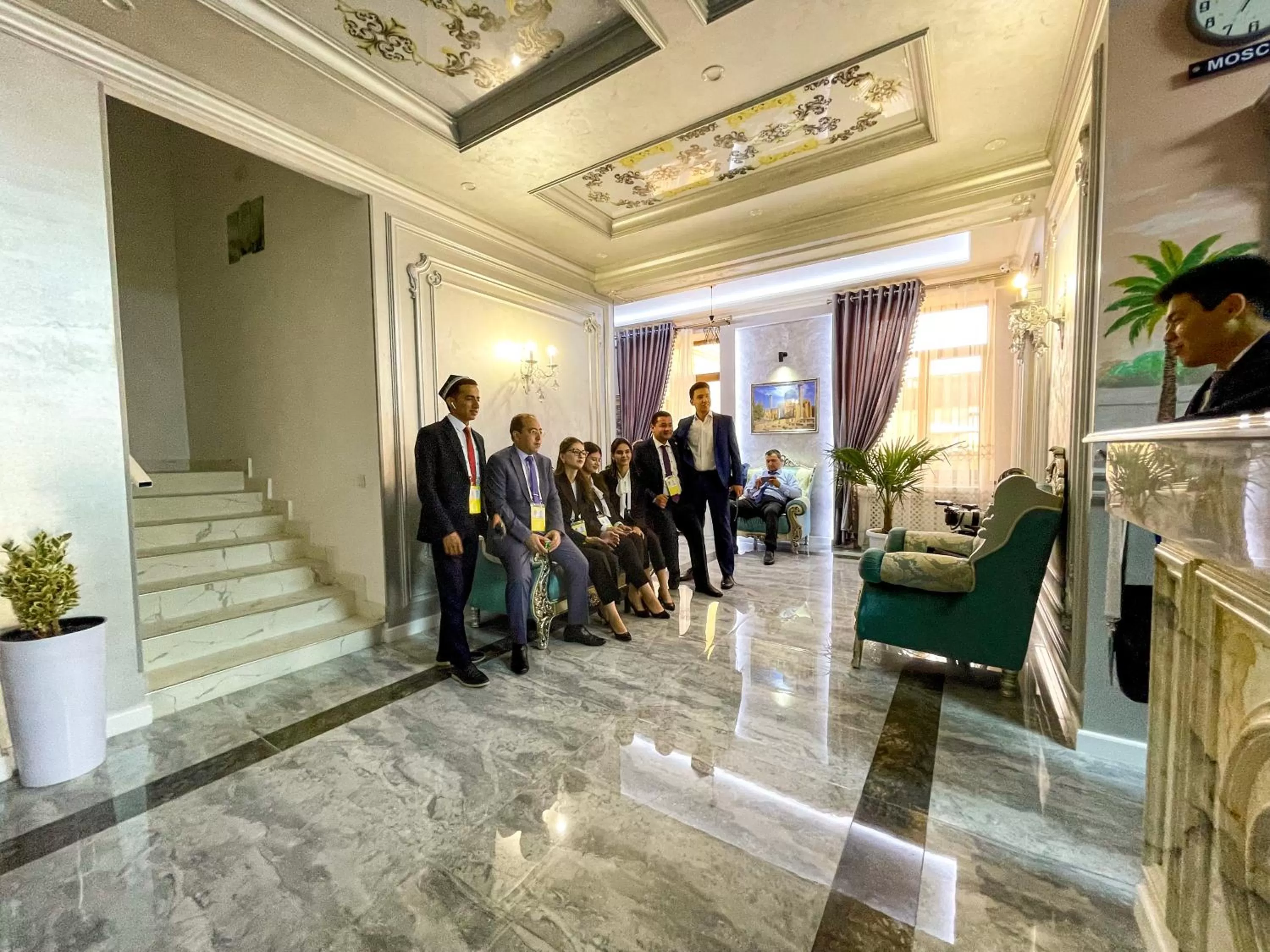 People in Medina Hotel Samarkand