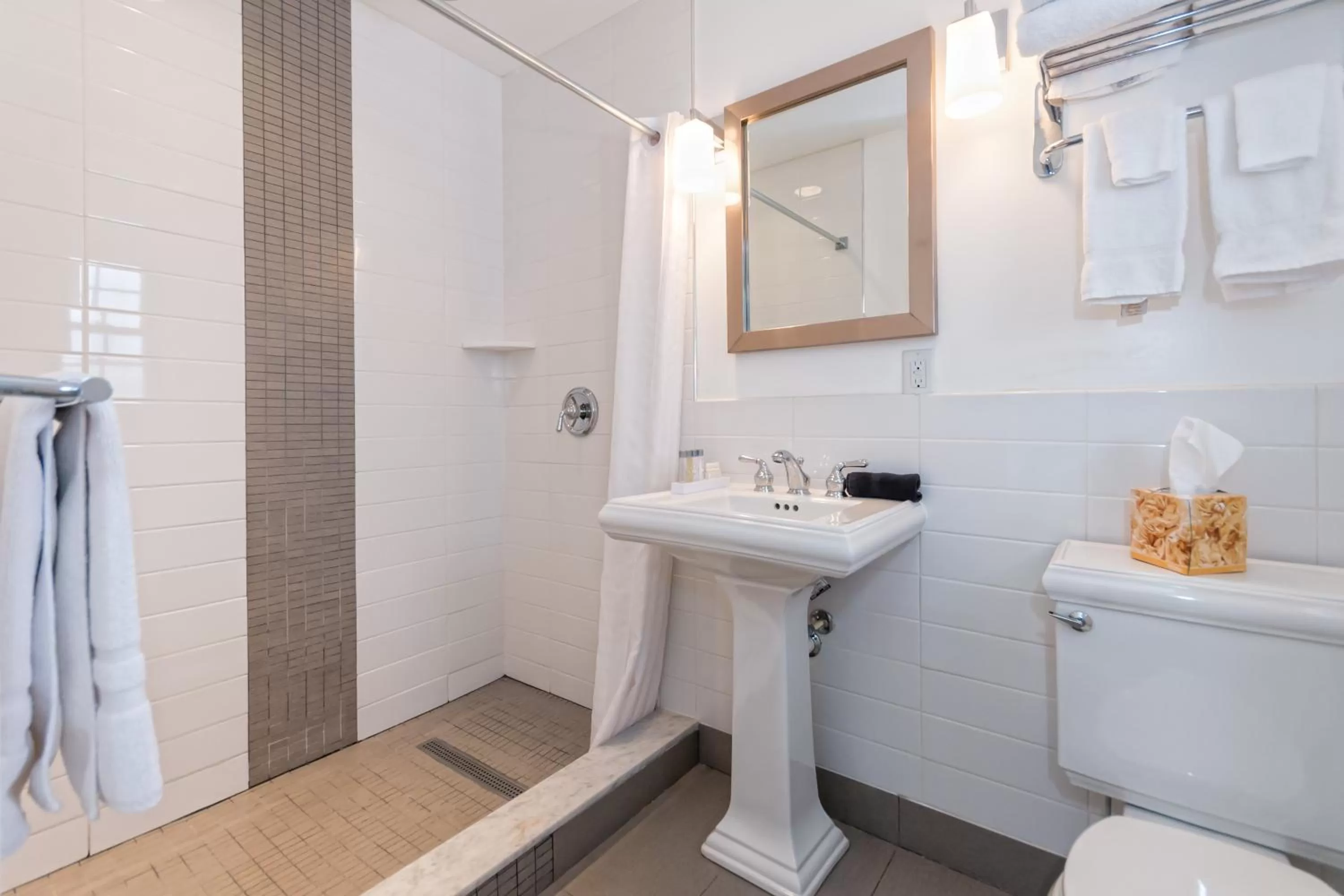 Shower in Canalside Inn