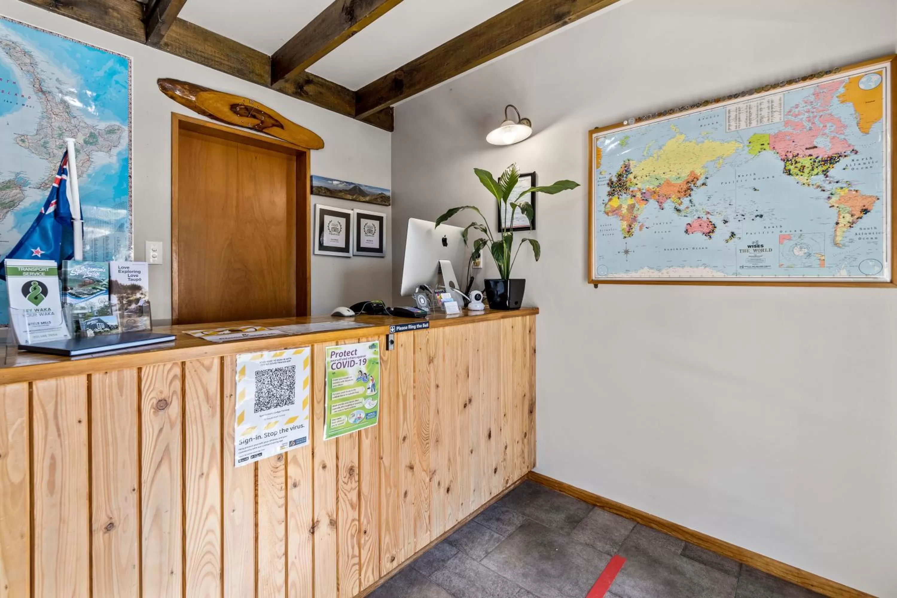 Lobby or reception, Lobby/Reception in Sportsmans Lodge Turangi