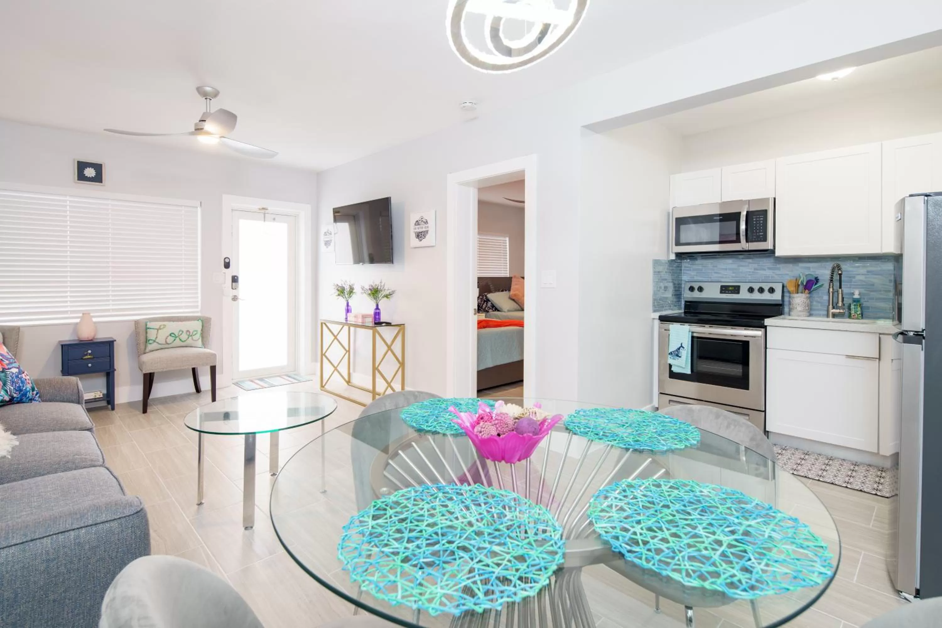 Living room in The Surf Hollywood Beach