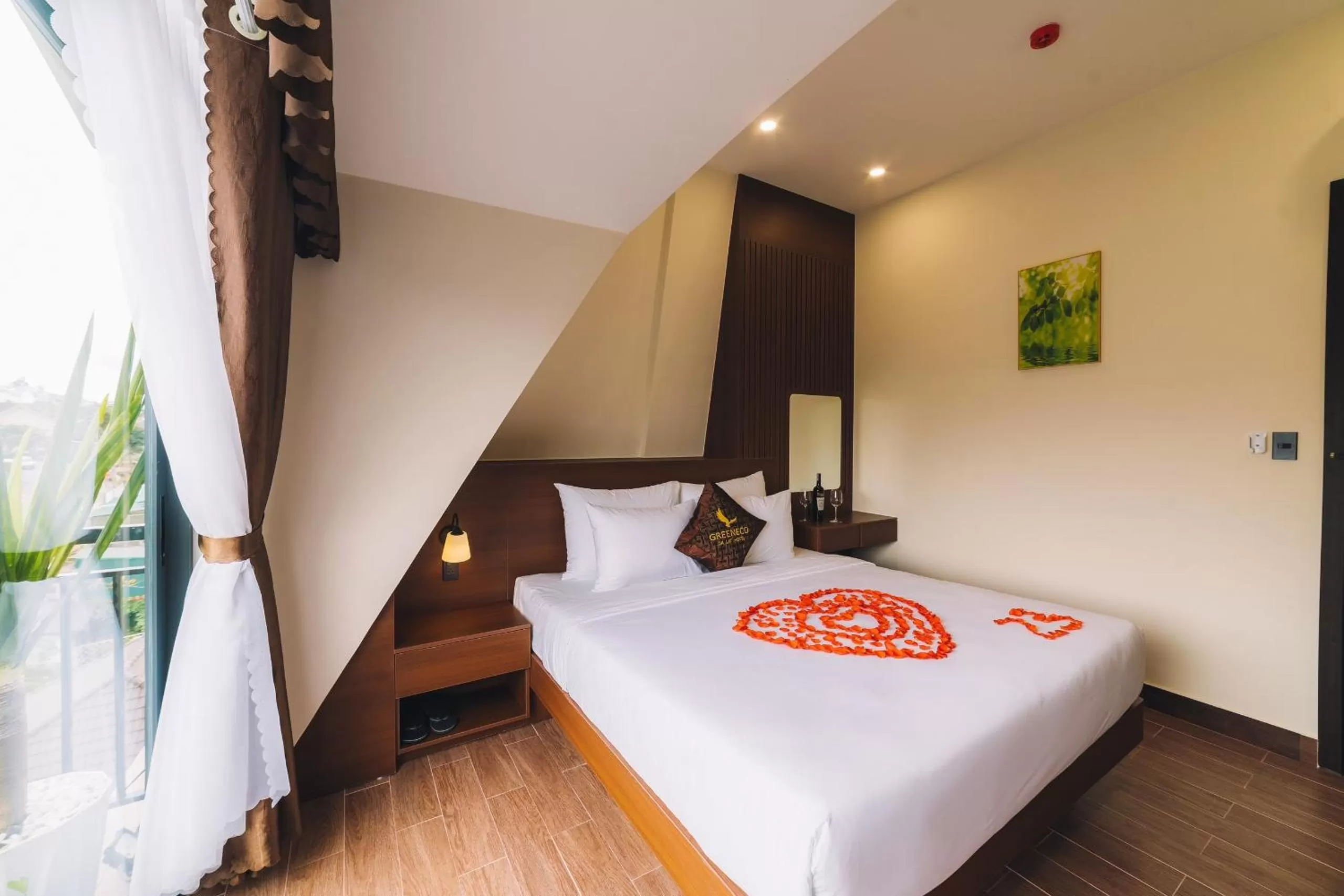 Bedroom, Bed in GREENECO DA LAT HOTEL - Khách sạn Green Eco Đà Lạt