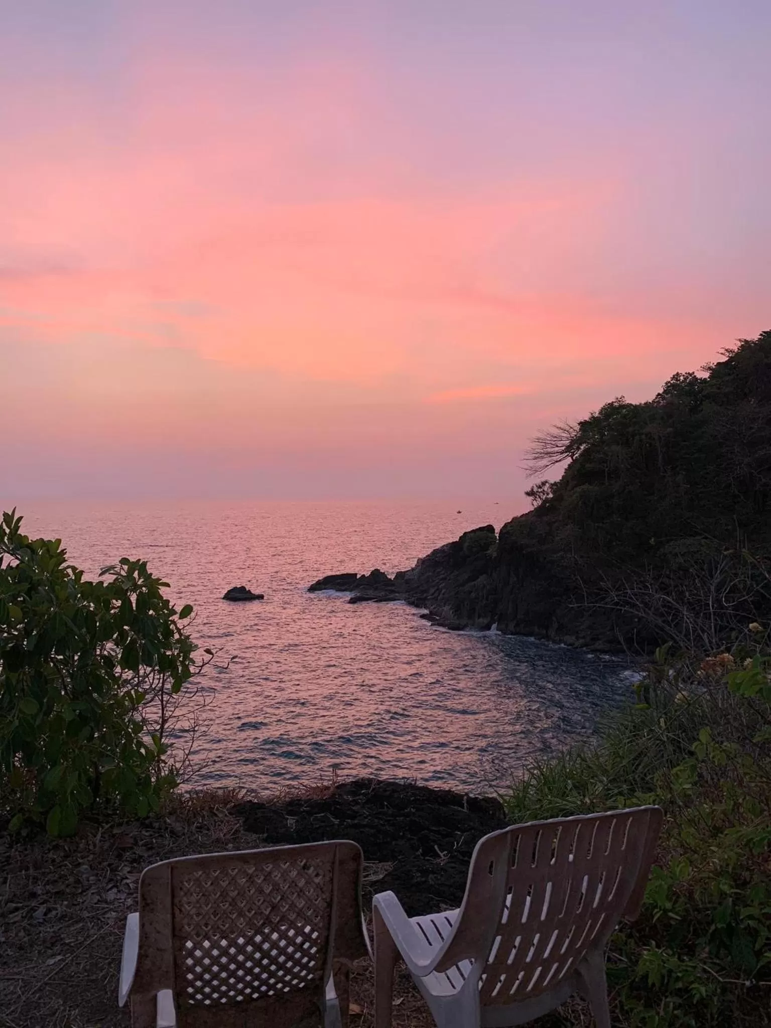 Sunset in Cliff Cottage