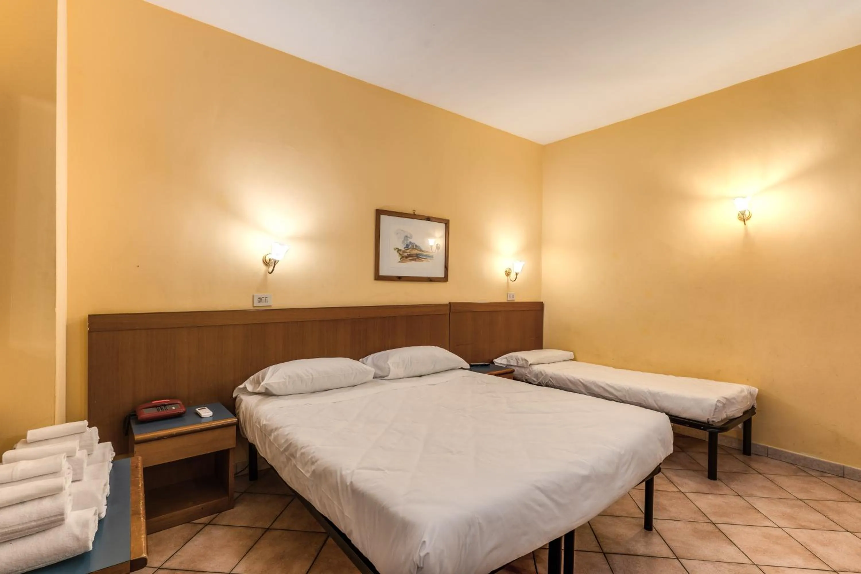 Bed in Hotel Pomezia