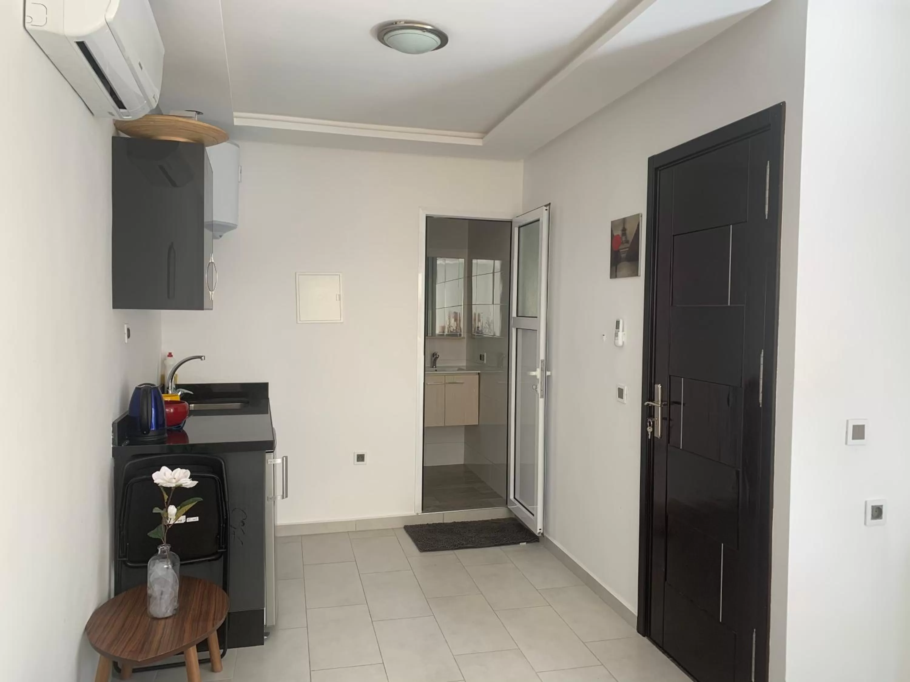 Kitchen/Kitchenette in Appart Hotel Monaco