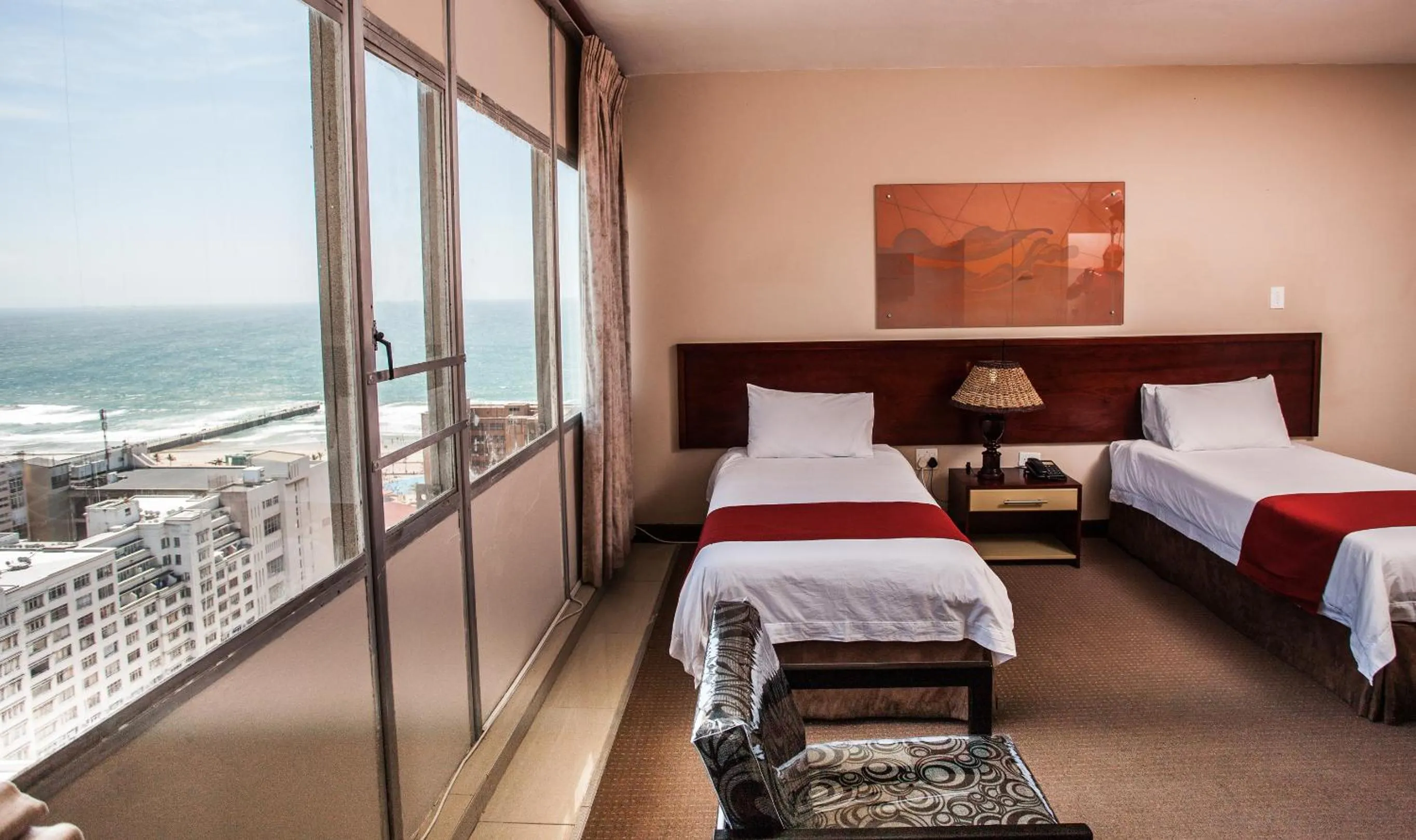 Bedroom, Bed in Coastlands Durban Self Catering Holiday Apartments