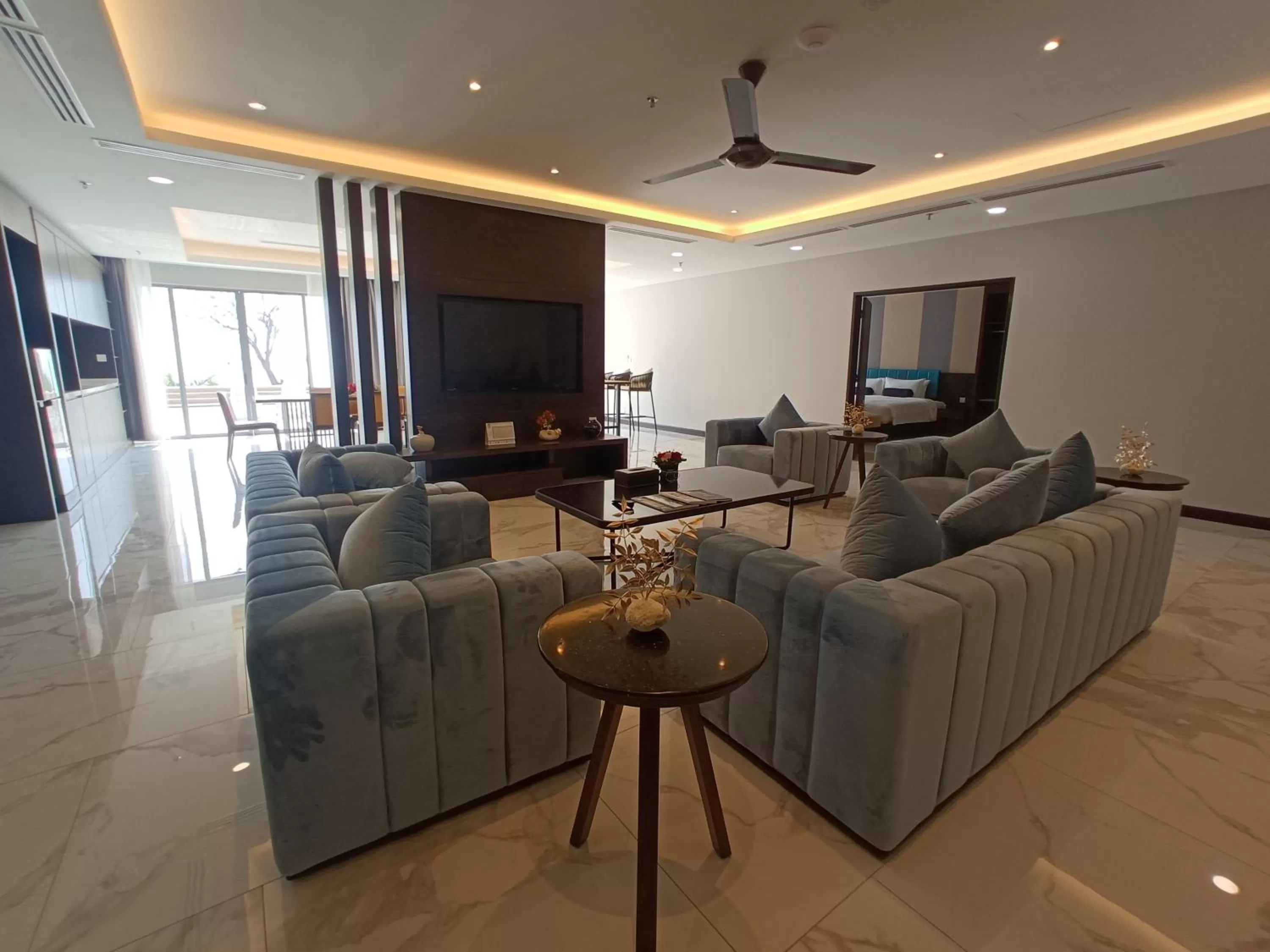 Seating area in Pacific Regency Beach Resort, Port Dickson