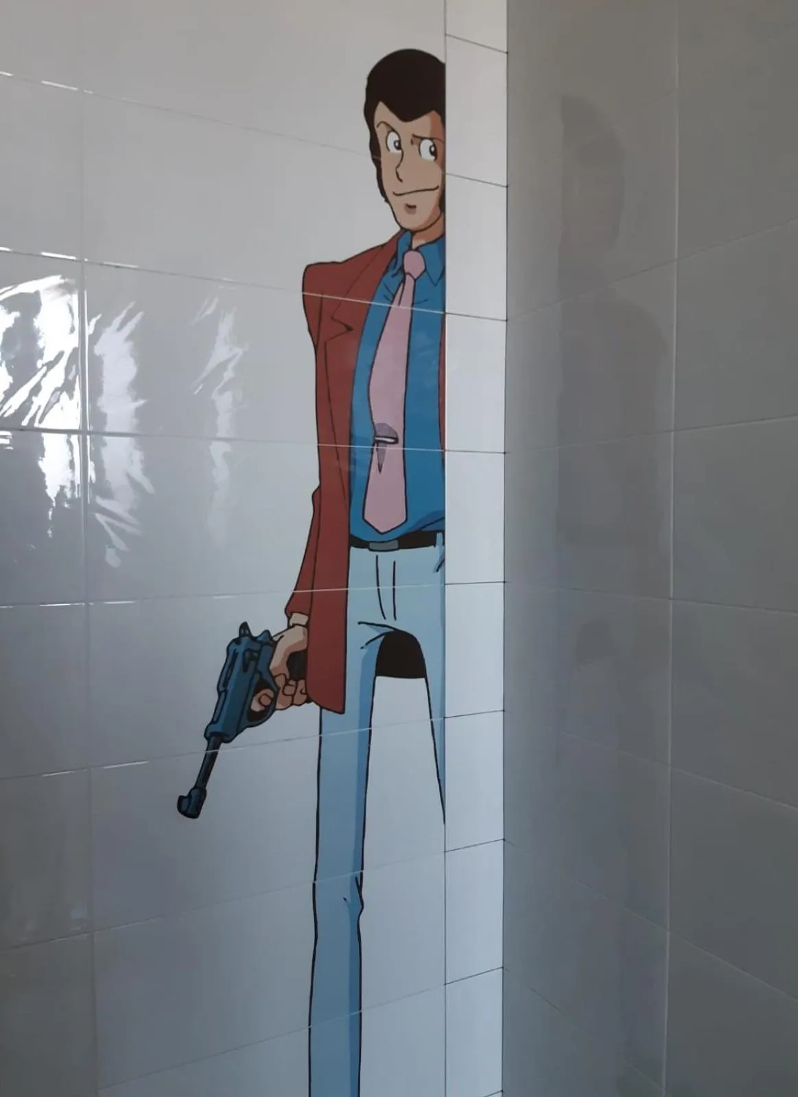 Bathroom in Euromotel Croce Bianca