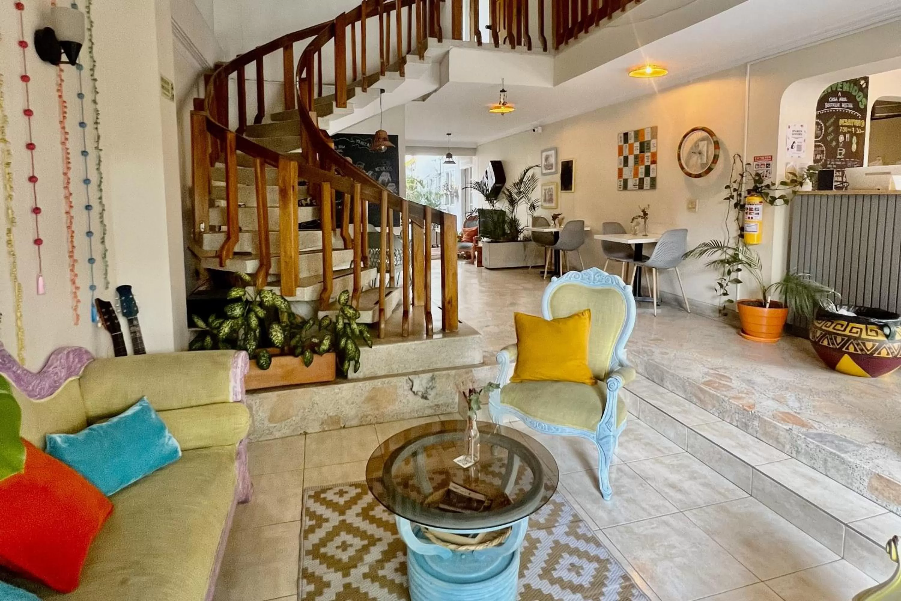 Lobby/Reception in Casa Azul Boutique Hostel