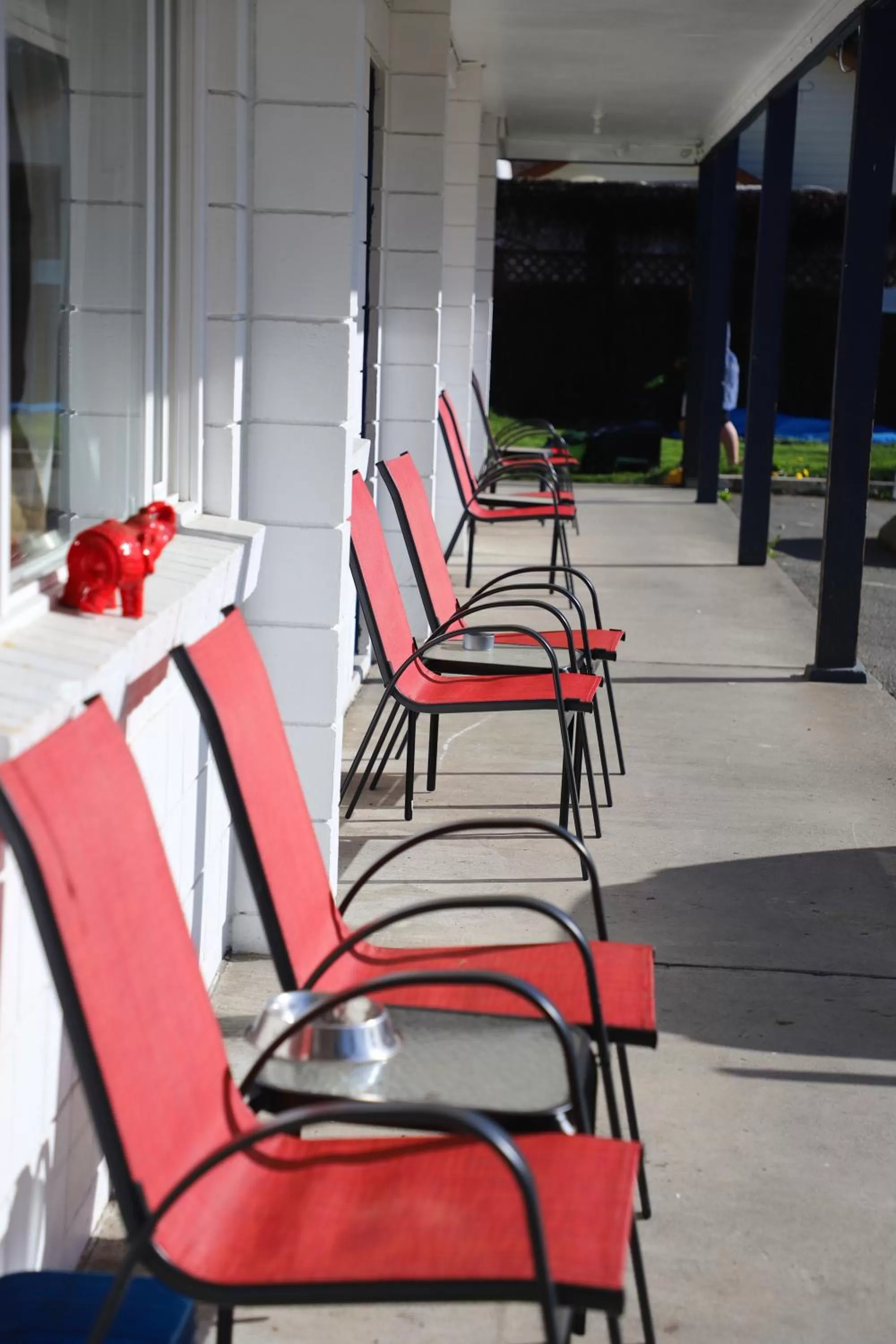 Patio in Duncan Motel