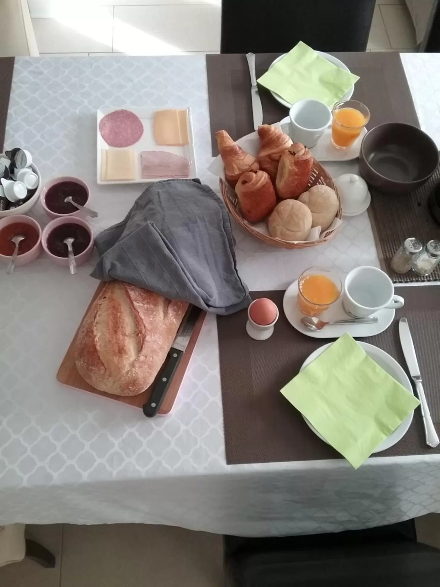 Food close-up, Breakfast in B&B 't Hemelbedje