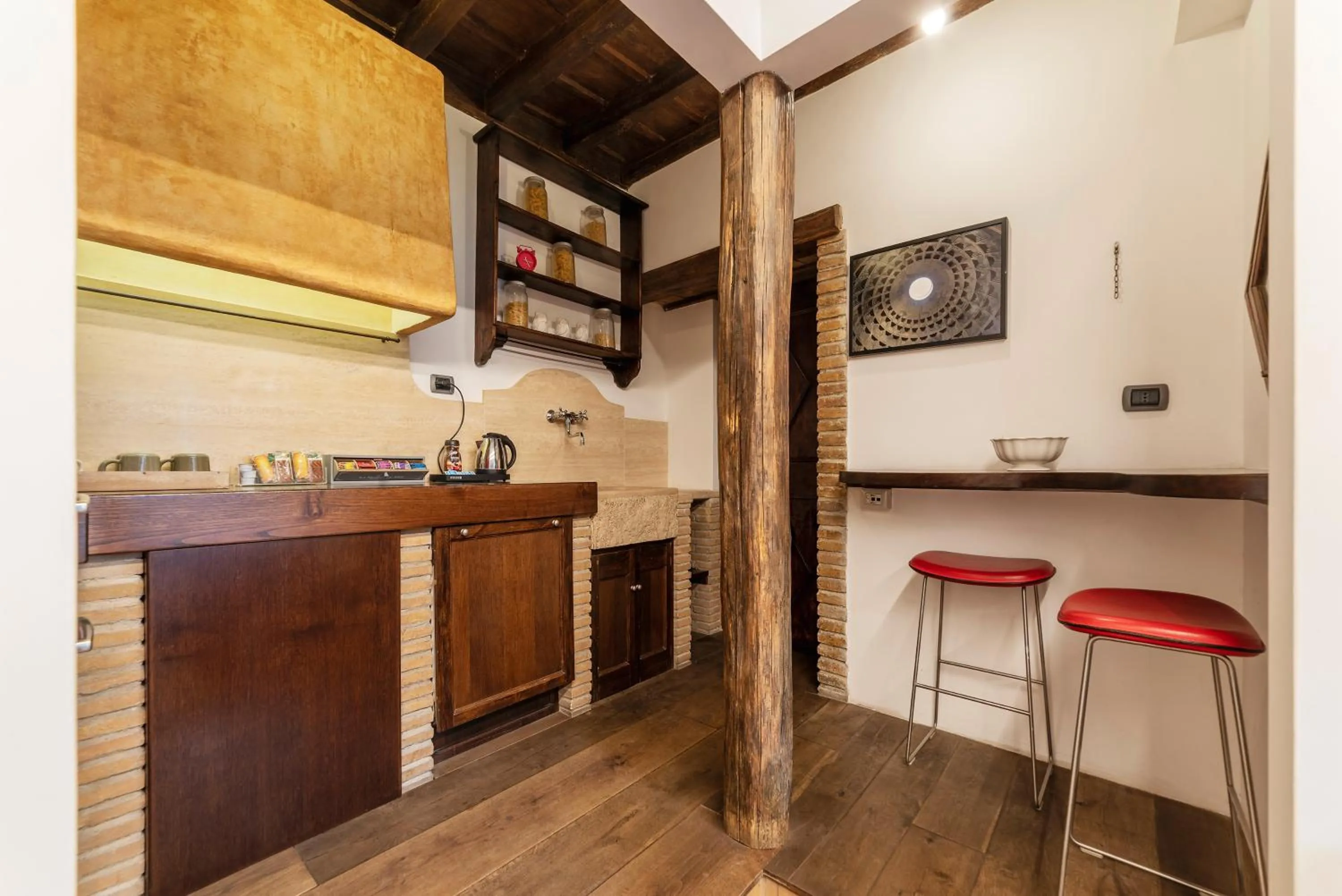 Kitchen or kitchenette in Luxury Trastevere