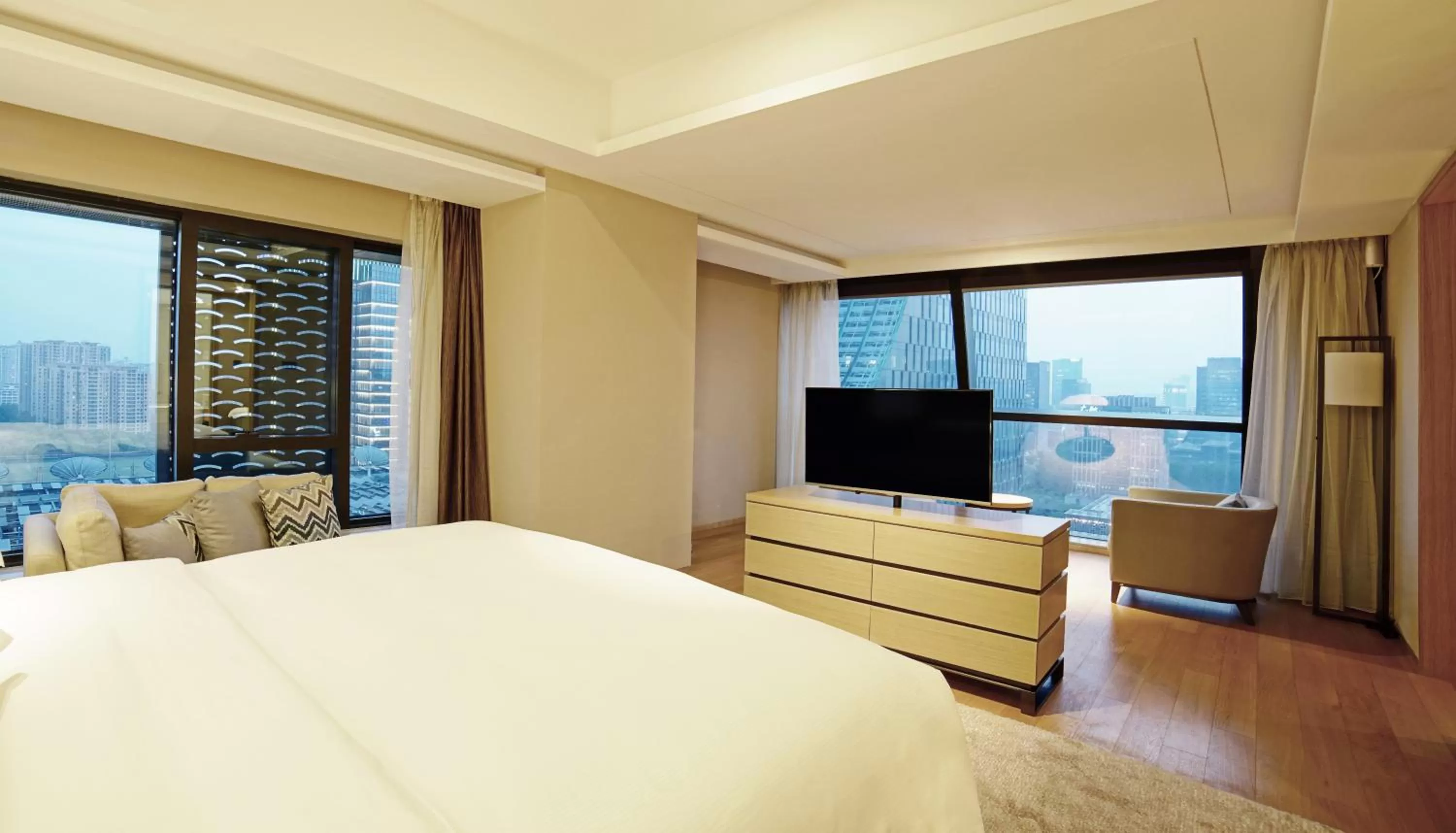 Bedroom, Bed in Hilton Suzhou