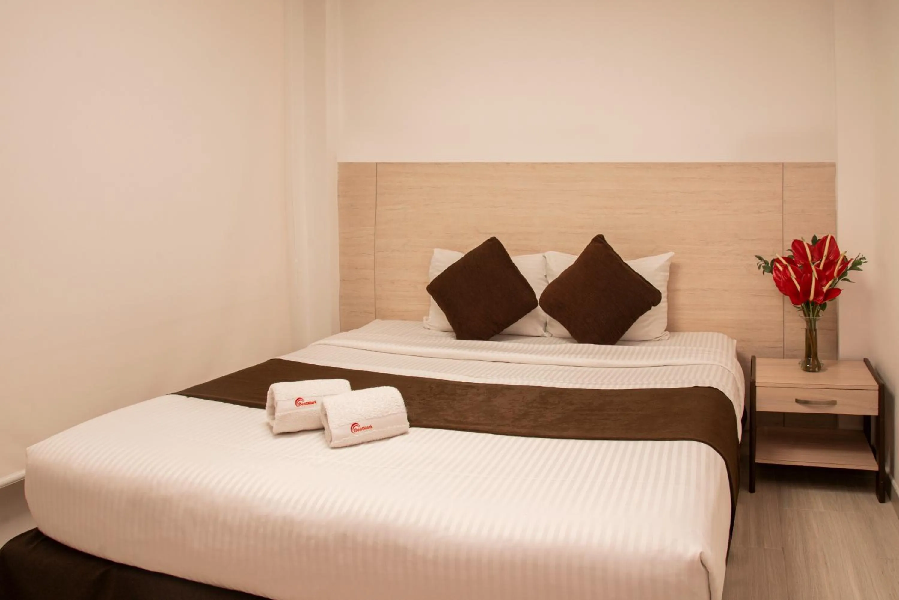 Bed in Hotel Bestmark Platino