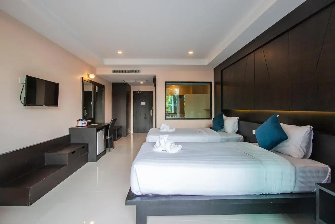 Deluxe Twin Room with Pool Access in Sun Marina Cha-Am Deluxe Twin Room with Pool Access in Sun Marina Cha-Am