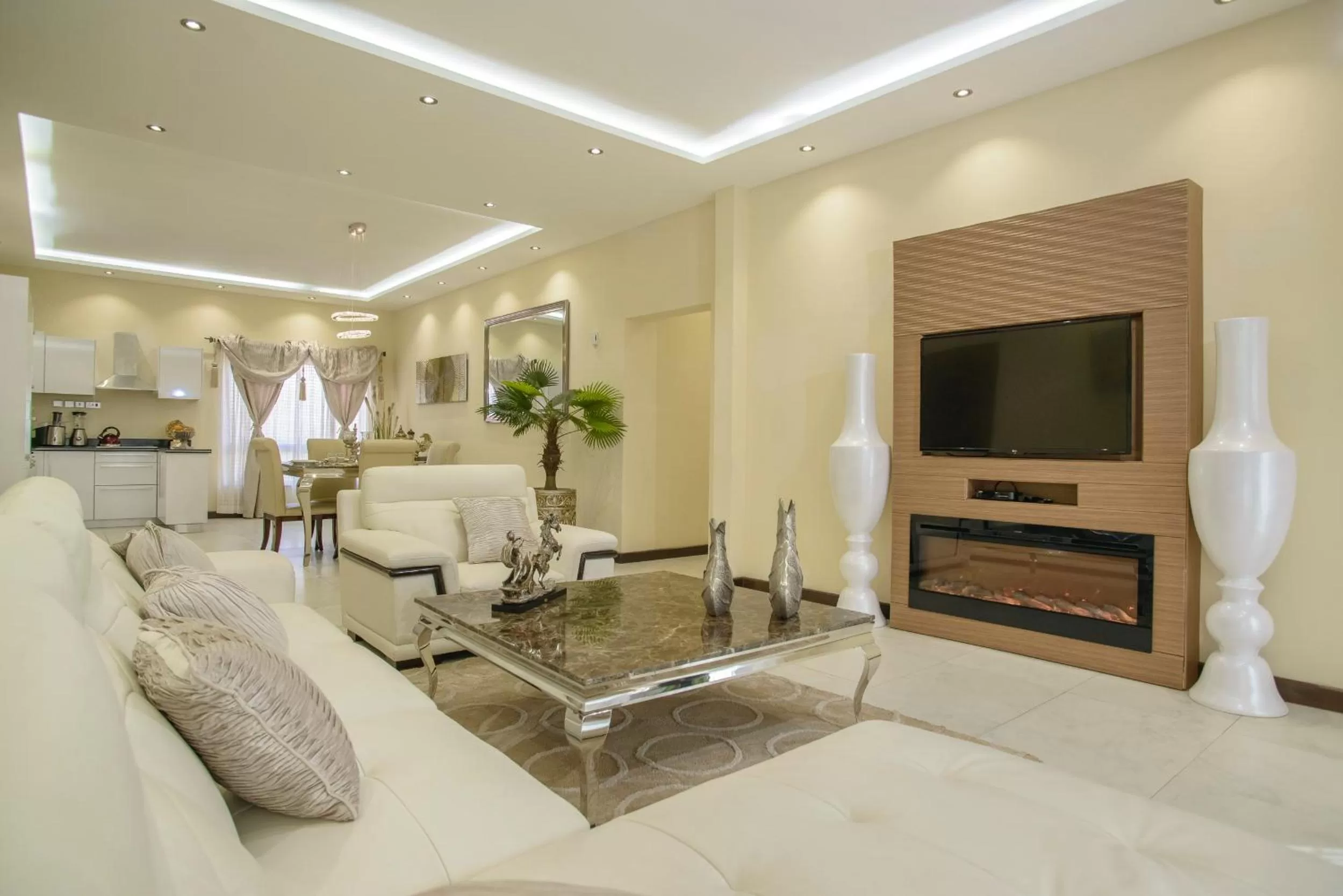 Communal lounge/ TV room in The Landmark Suites Westlands, Nairobi- Next to Westgate Mall