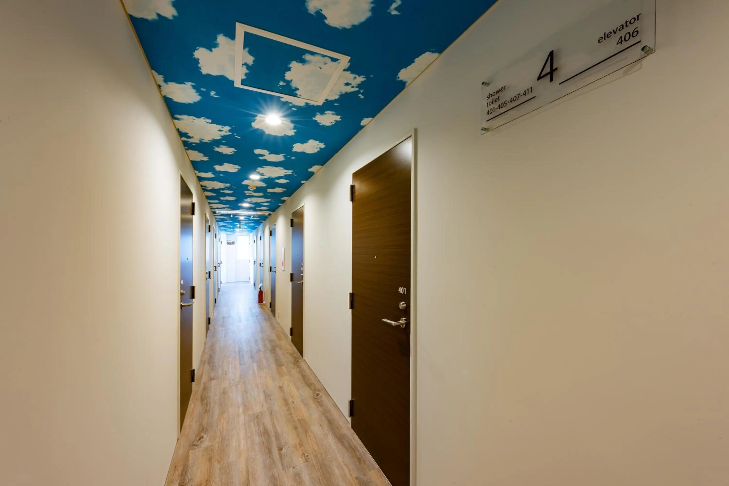 Decorative detail in plat hostel keikyu sapporo sky