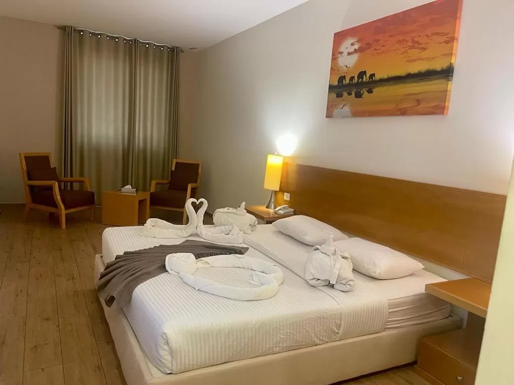 Bed in Caesar Hotel Ramallah