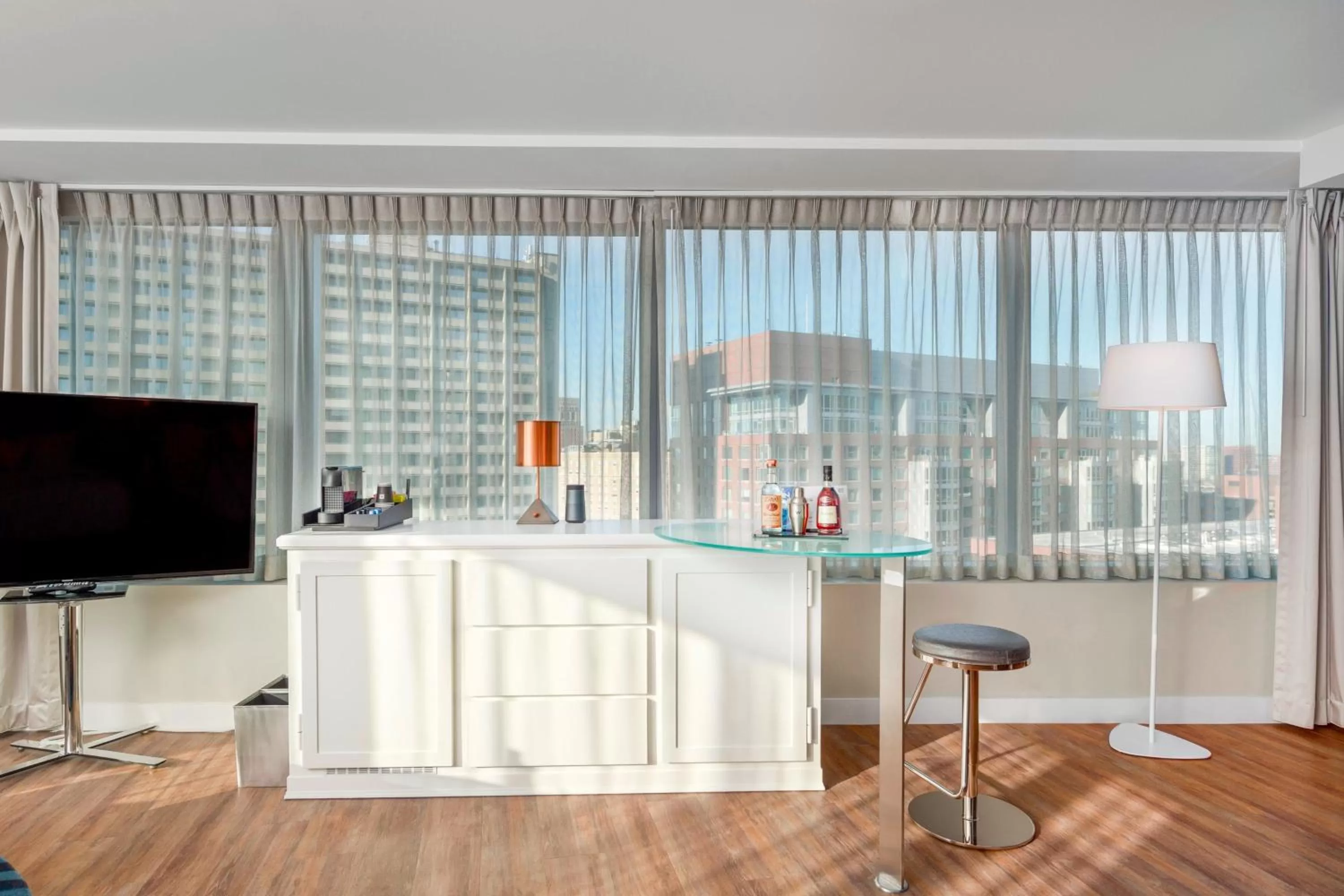 Living room in W Boston