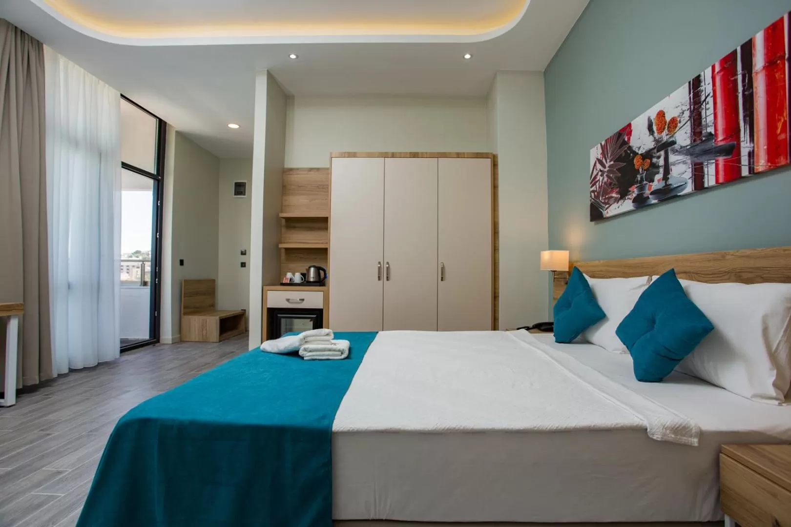 Bed in Marti Beach Hotel