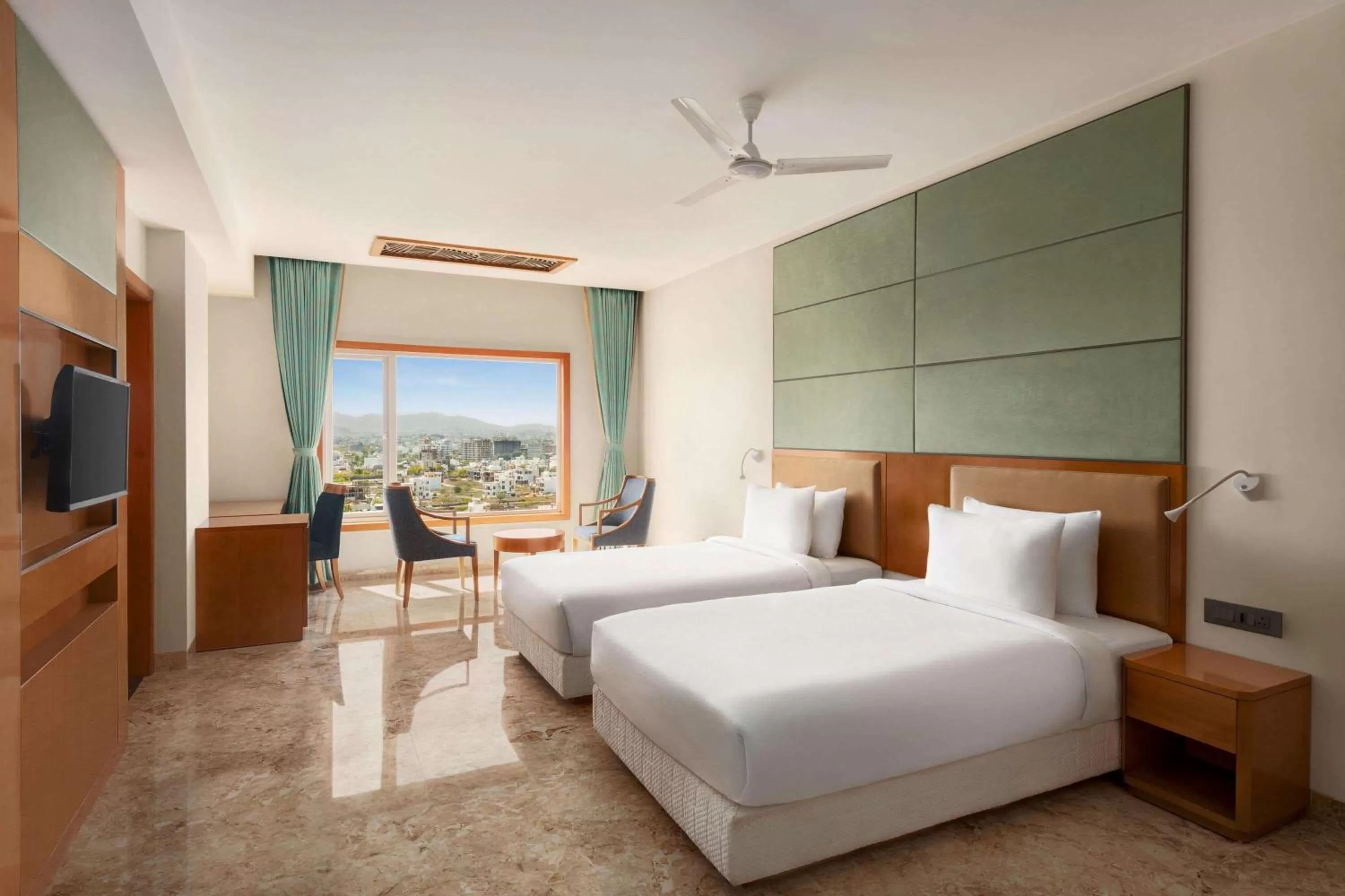 View (from property/room), Bed in Howard Johnson by Wyndham Udaipur Roop Nagar
