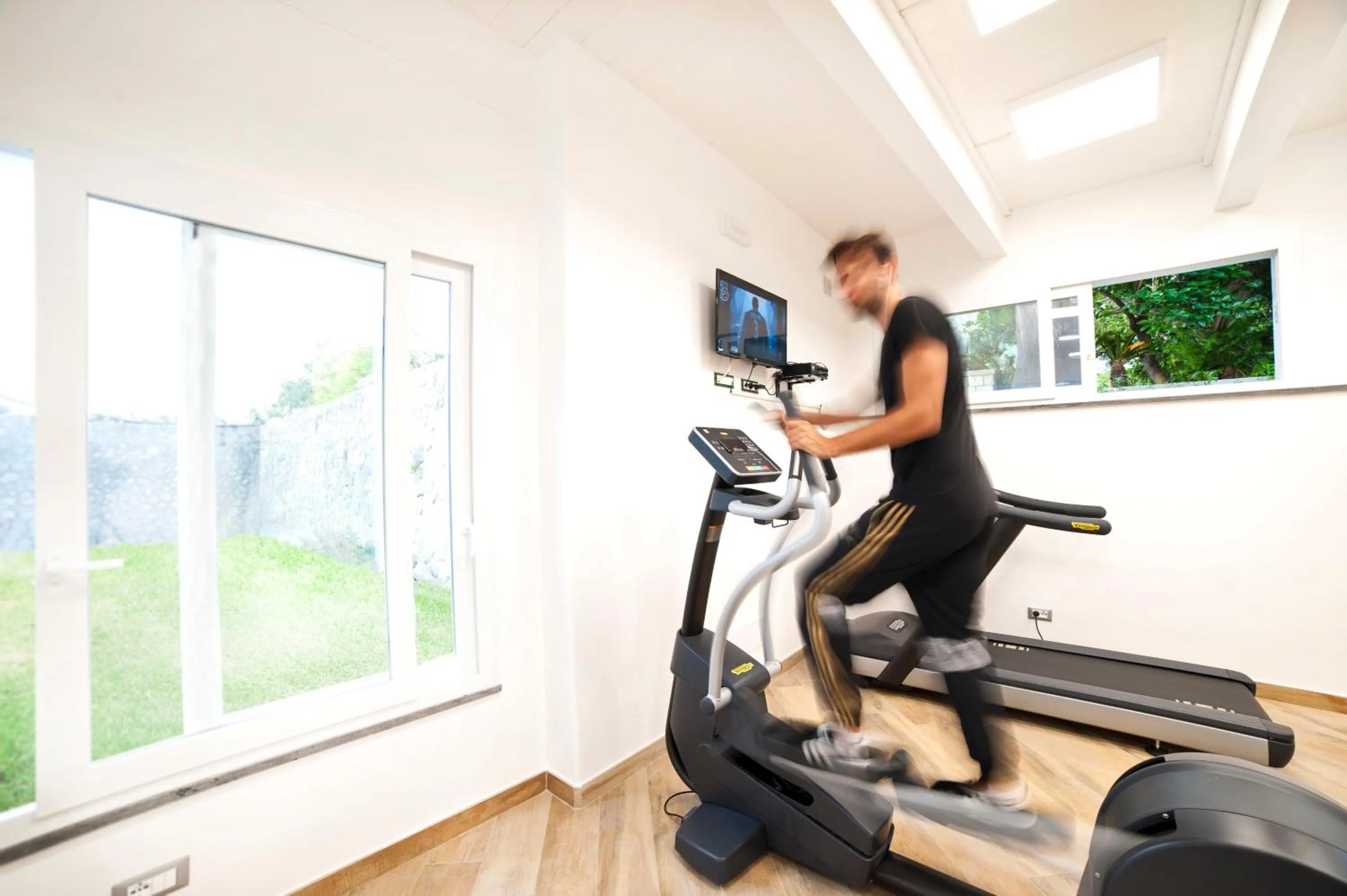 Fitness centre/facilities in Park Hotel Terme Mediterraneo