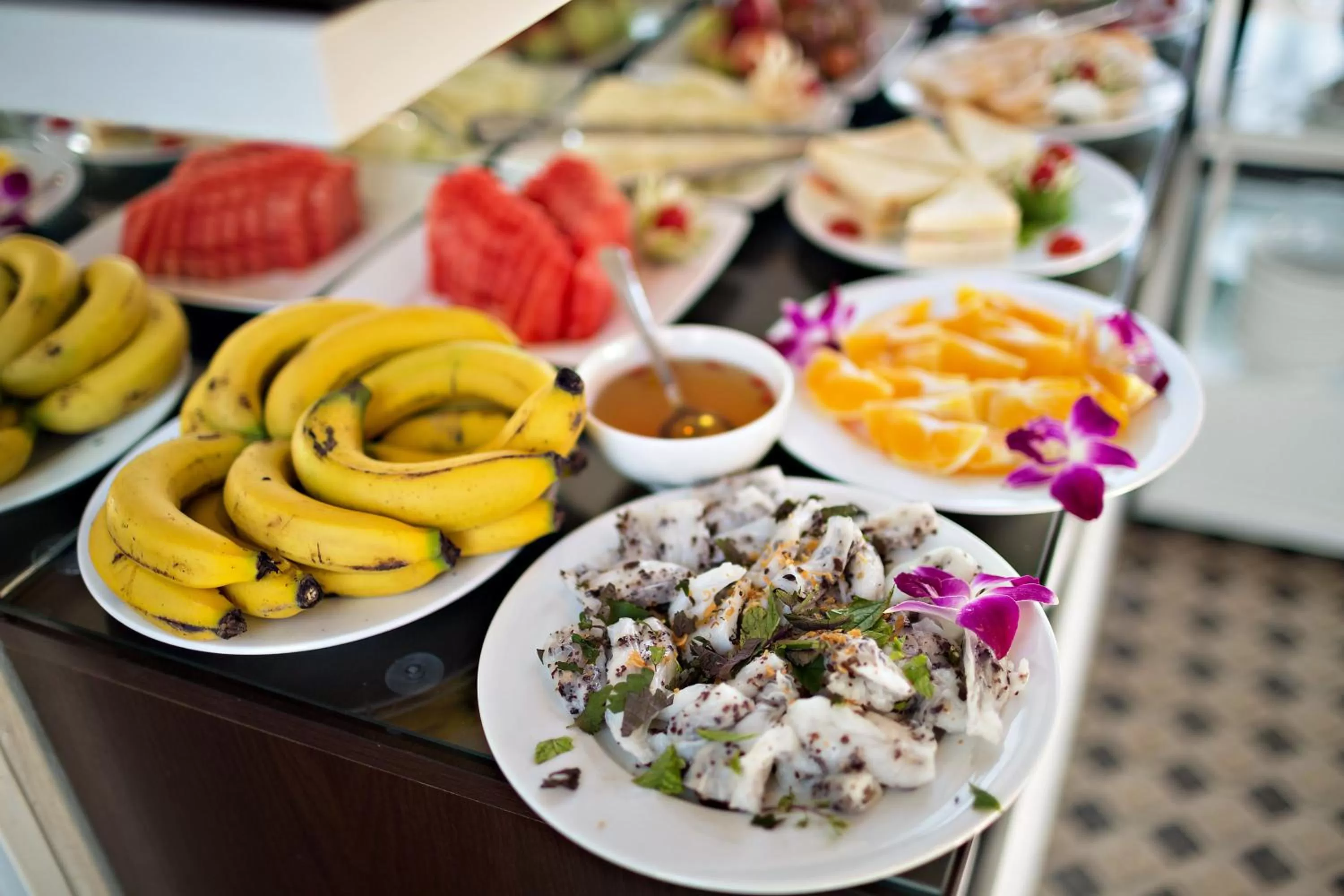 Buffet breakfast in Hanoi Golden Moon Hotel & Travel