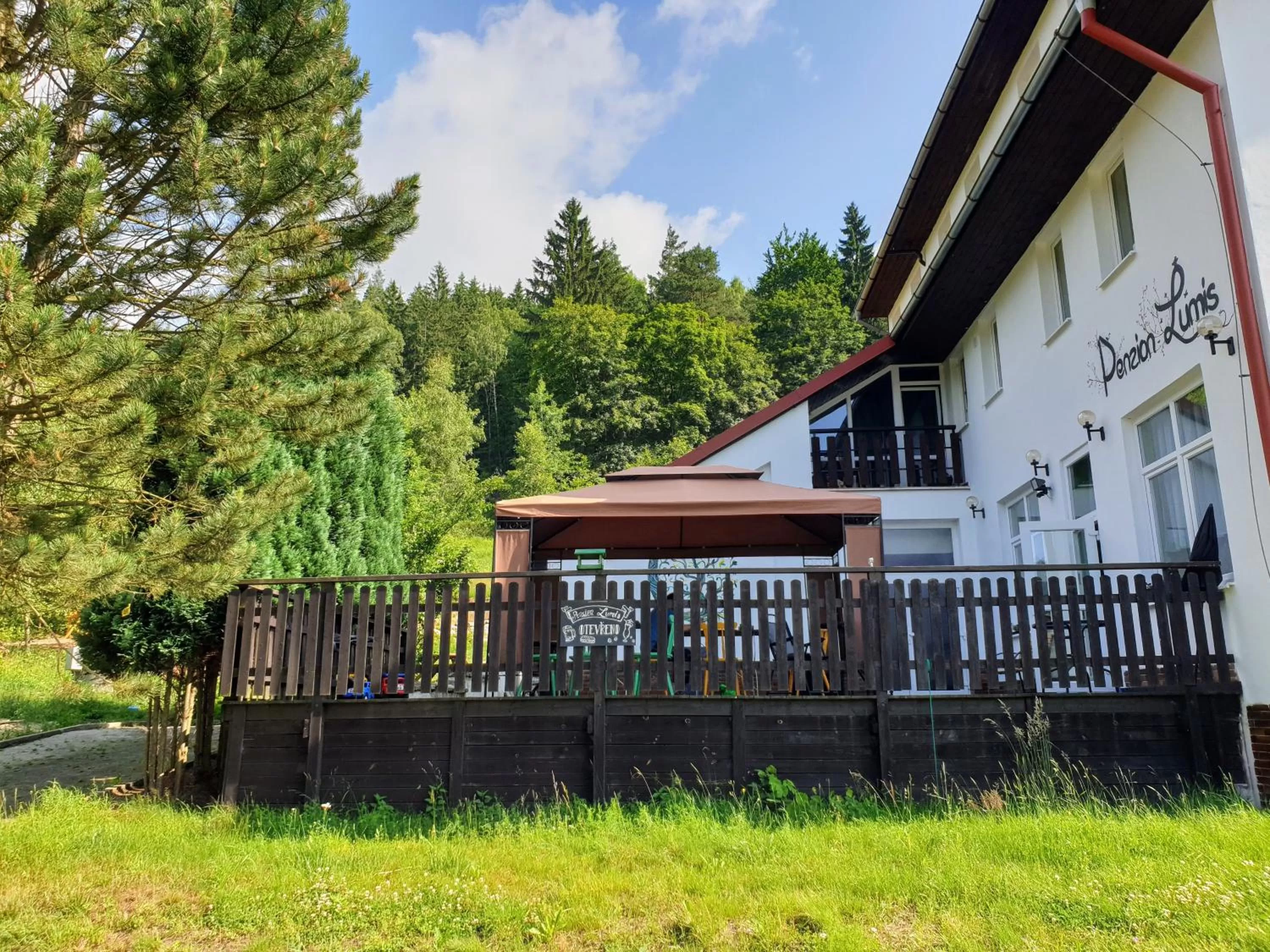 Balcony/Terrace in Penzion Lumis