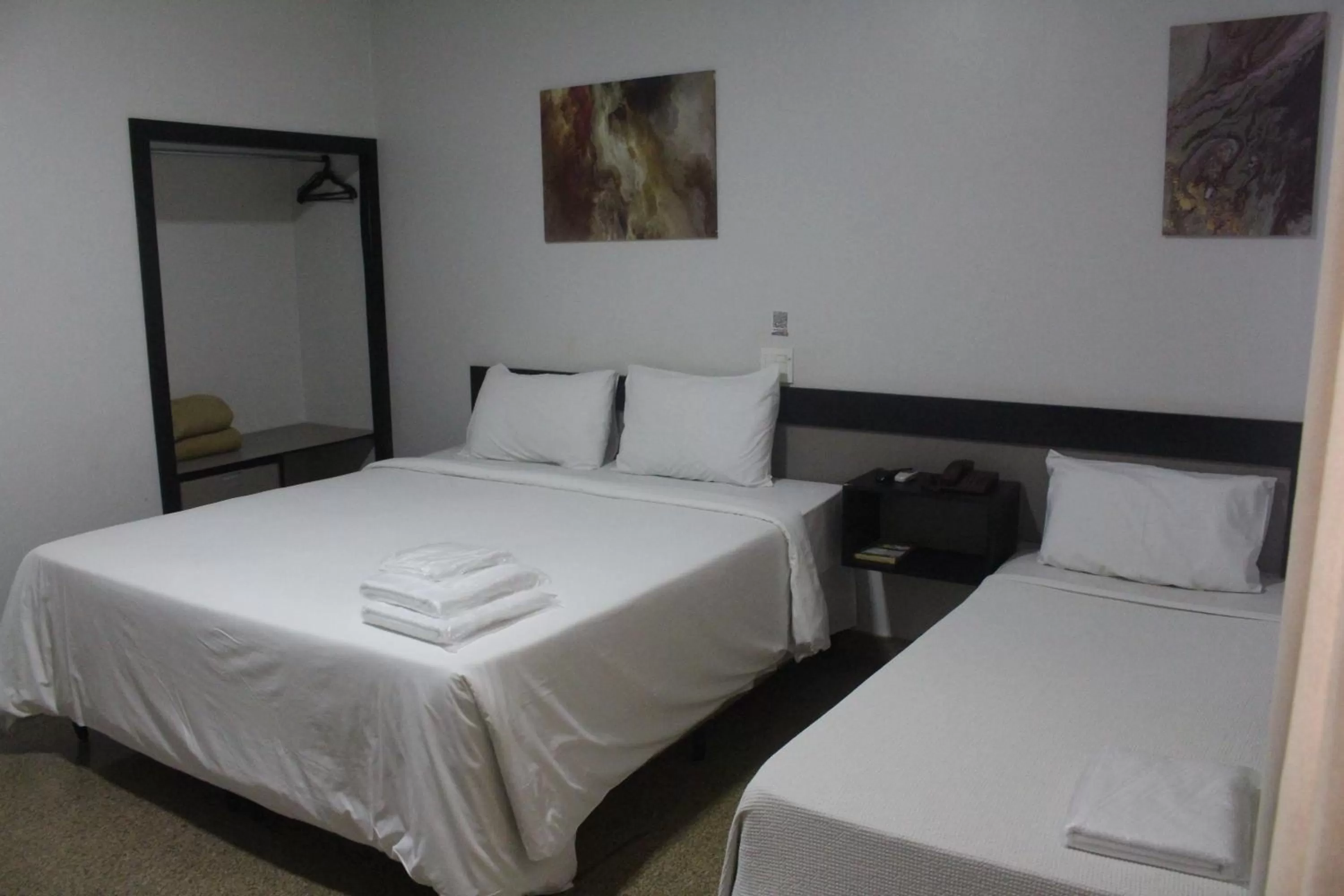Bed in Hotel Oscar Blue Montes Claros