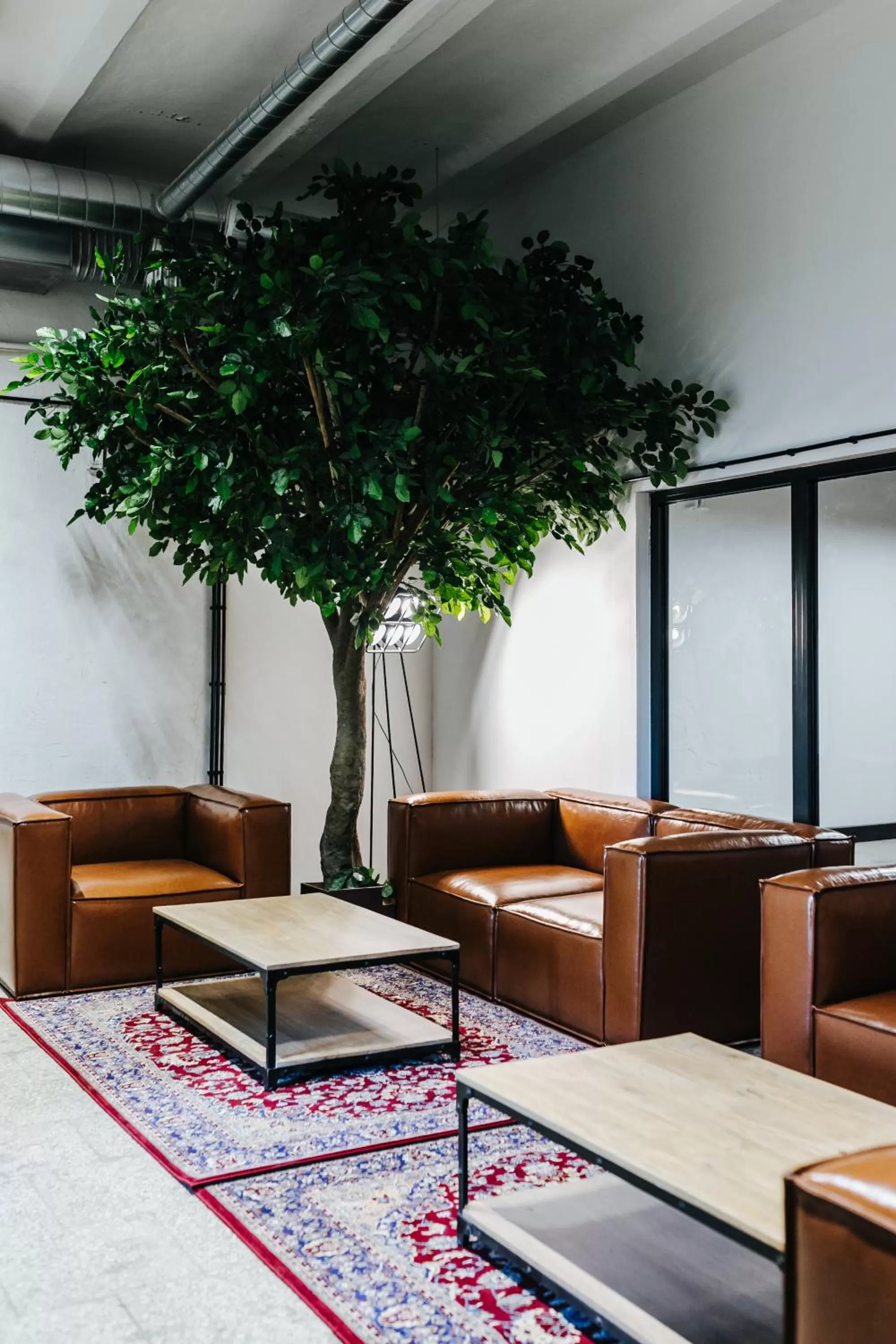 Seating area in Hektor Container Hotel