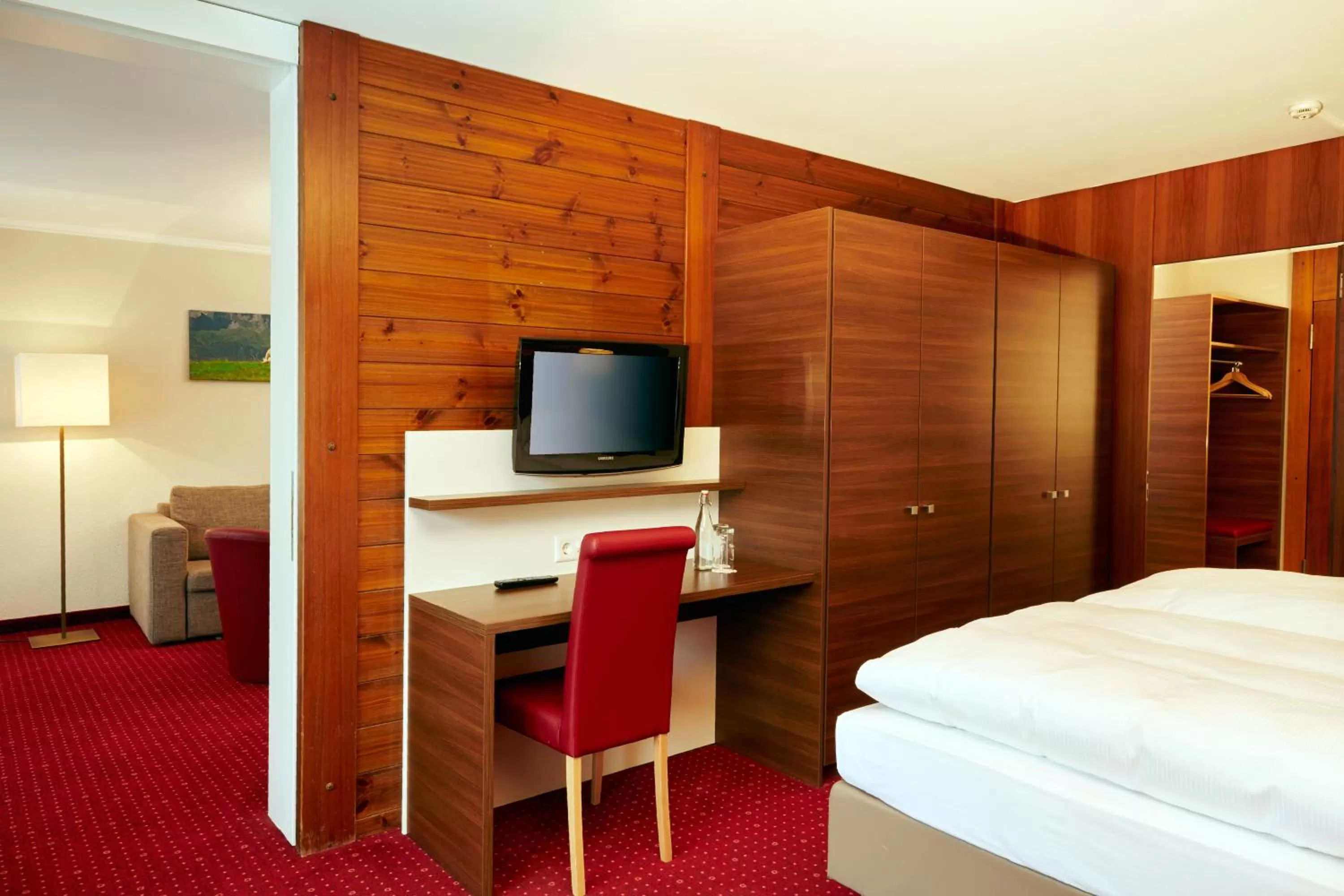 Decorative detail, Bed in H+ Hotel & SPA Engelberg