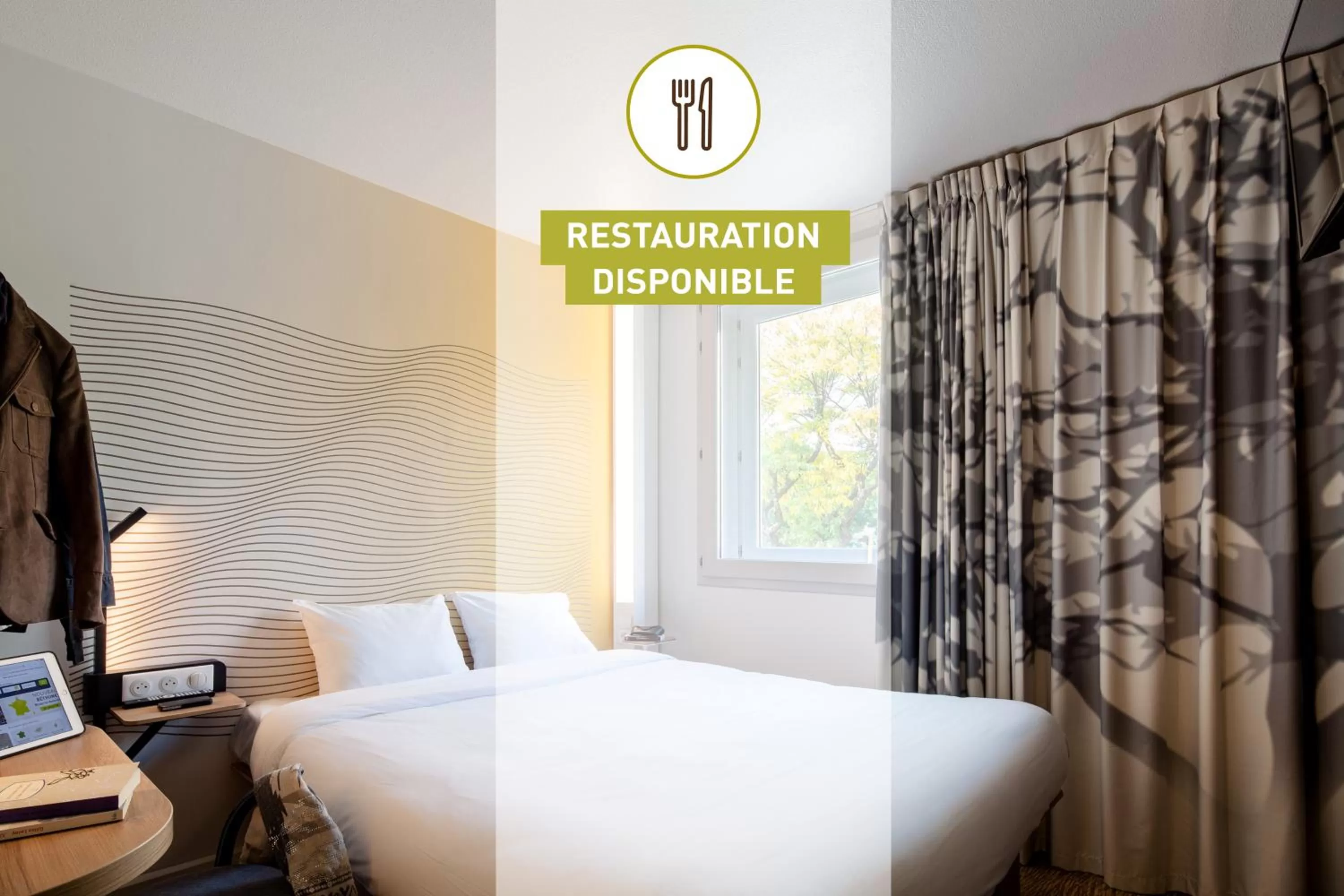 Restaurant/places to eat, Bed in B&B HOTEL Compiègne