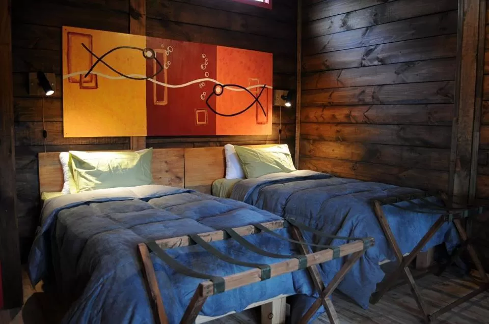 Bed in Las Pitras Lodge